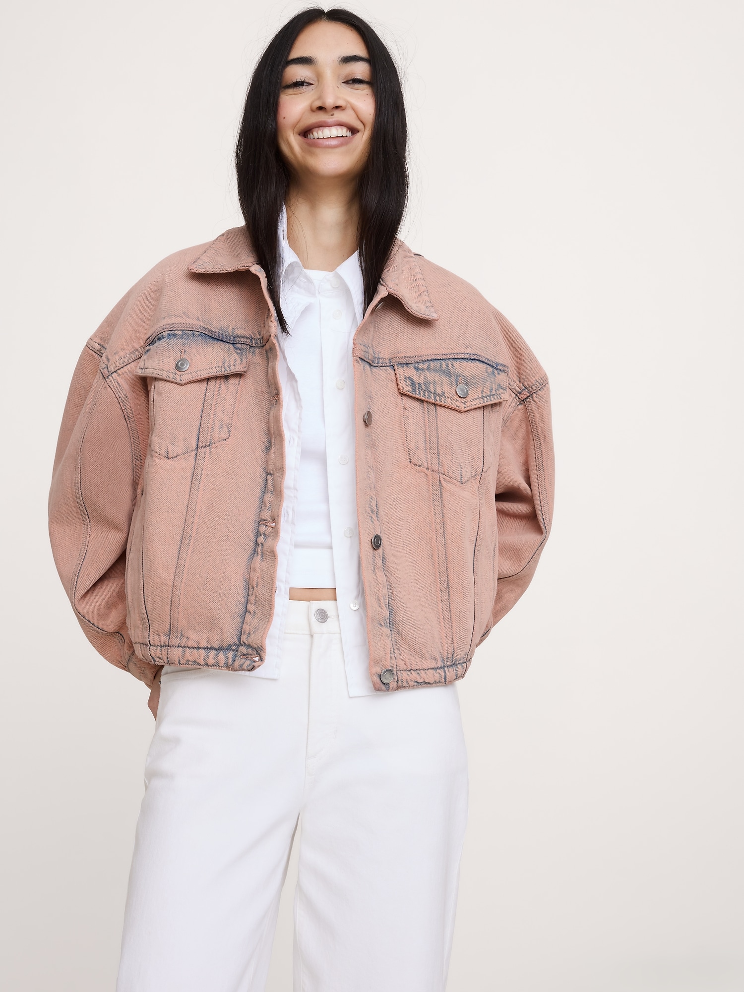 VESTE SURDIMENSIONNÉE EN DENIM