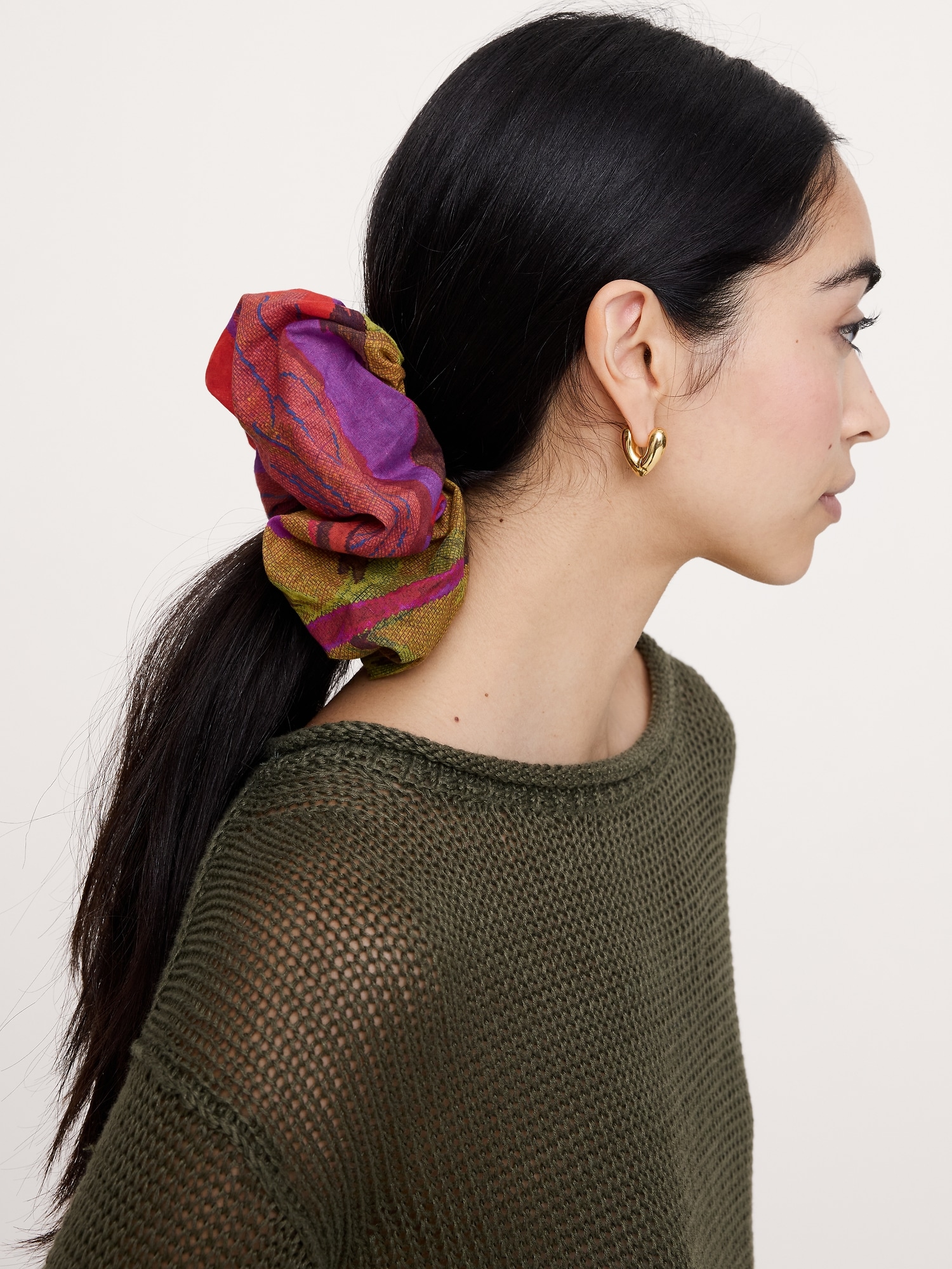 Image number 7 showing, Cotton Hair Scrunchie