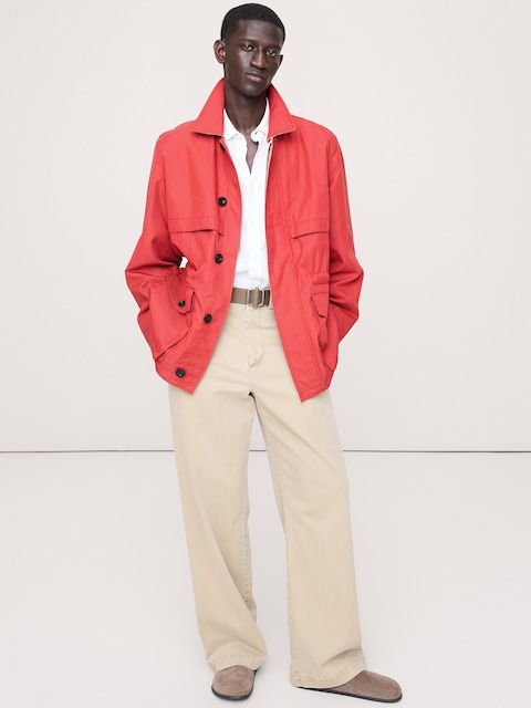 VESTE DE TRAVAIL EN COTON ET NYLON