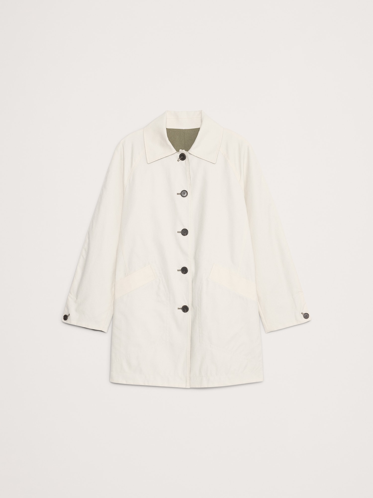 Image number 6 showing, Short Reversible Cotton Car Coat