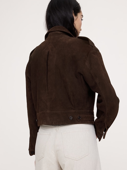Archive Reissue Suede Double Pocket Jacket | Banana Republic