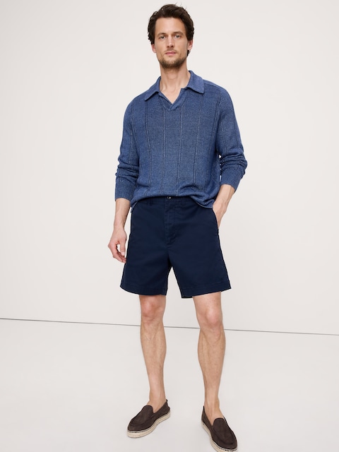 SHORT EN CHINO RODÉ, 18 CM