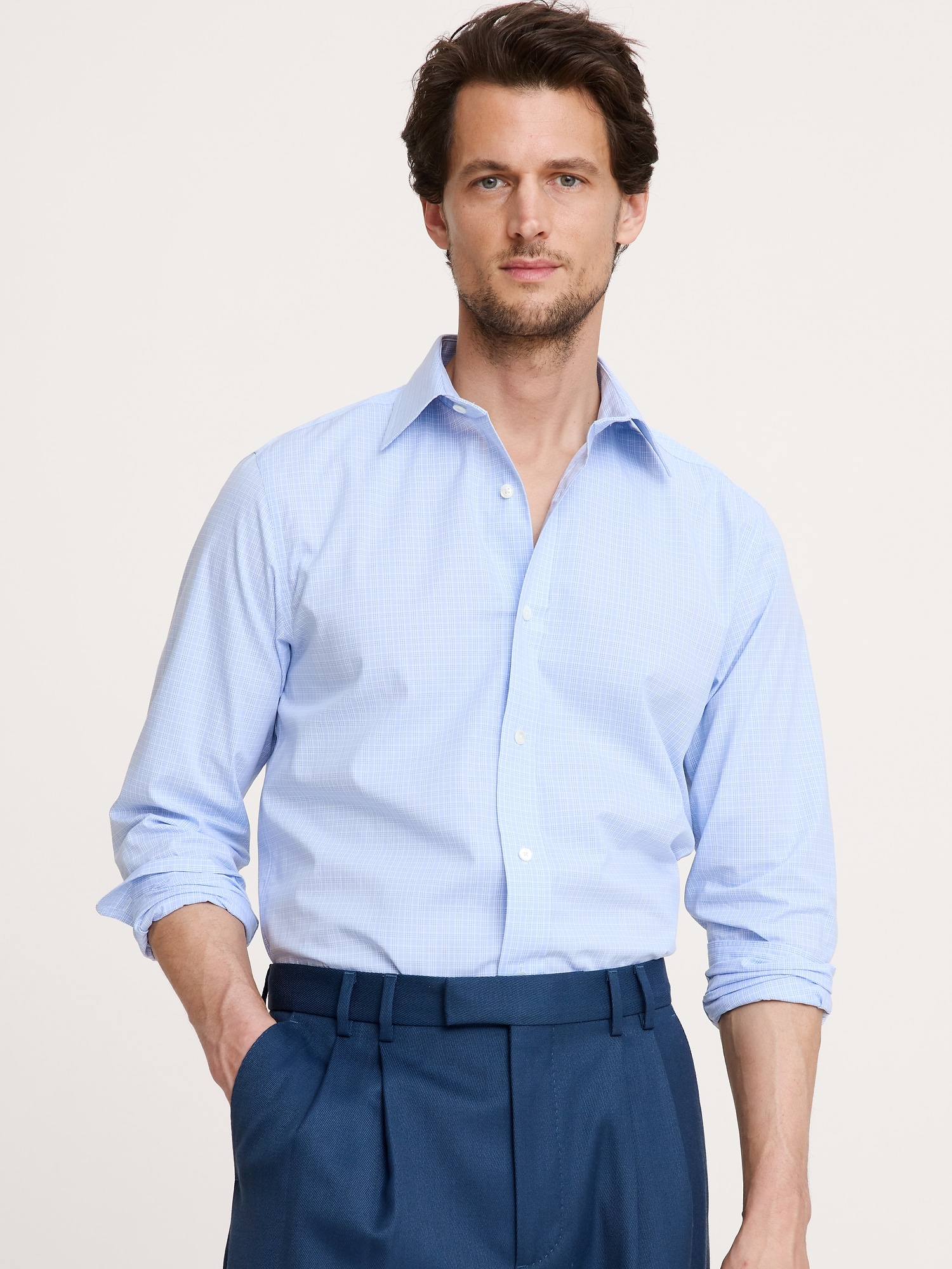 Standard-Fit Wrinkle-Resistant Dress Shirt