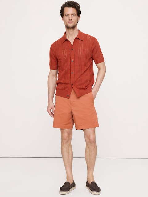 SHORT EN CHINO RODÉ, 18 CM