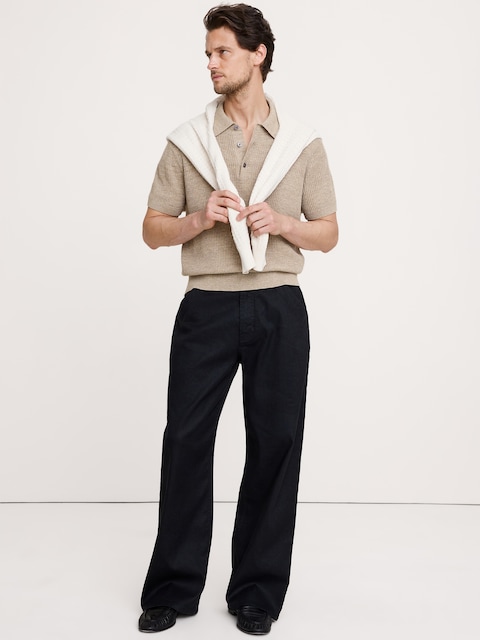 Loose Italian Linen-Cotton Pant