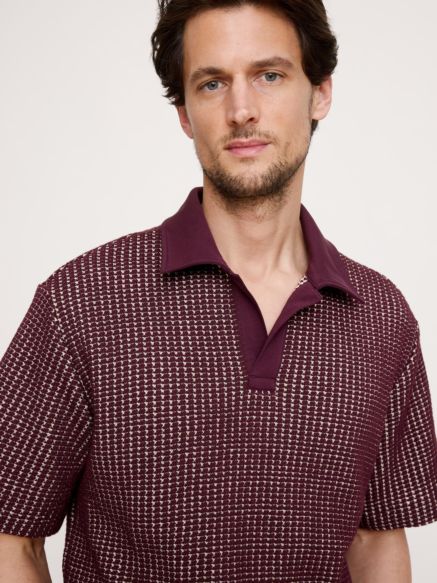 Image number 3 showing, Relaxed-Fit Waffle-Knit Polo