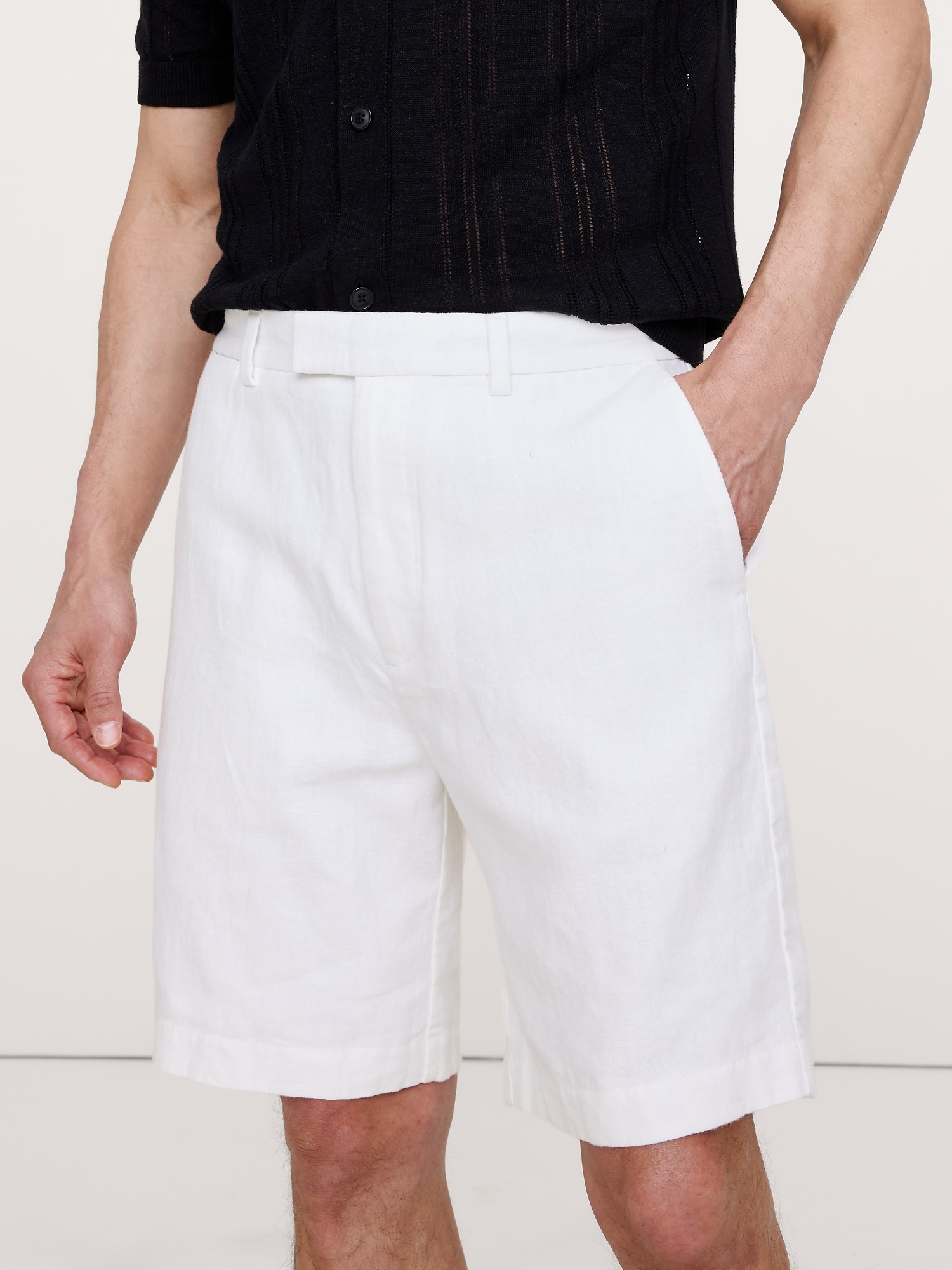 Image number 3 showing, 9" Linen Short