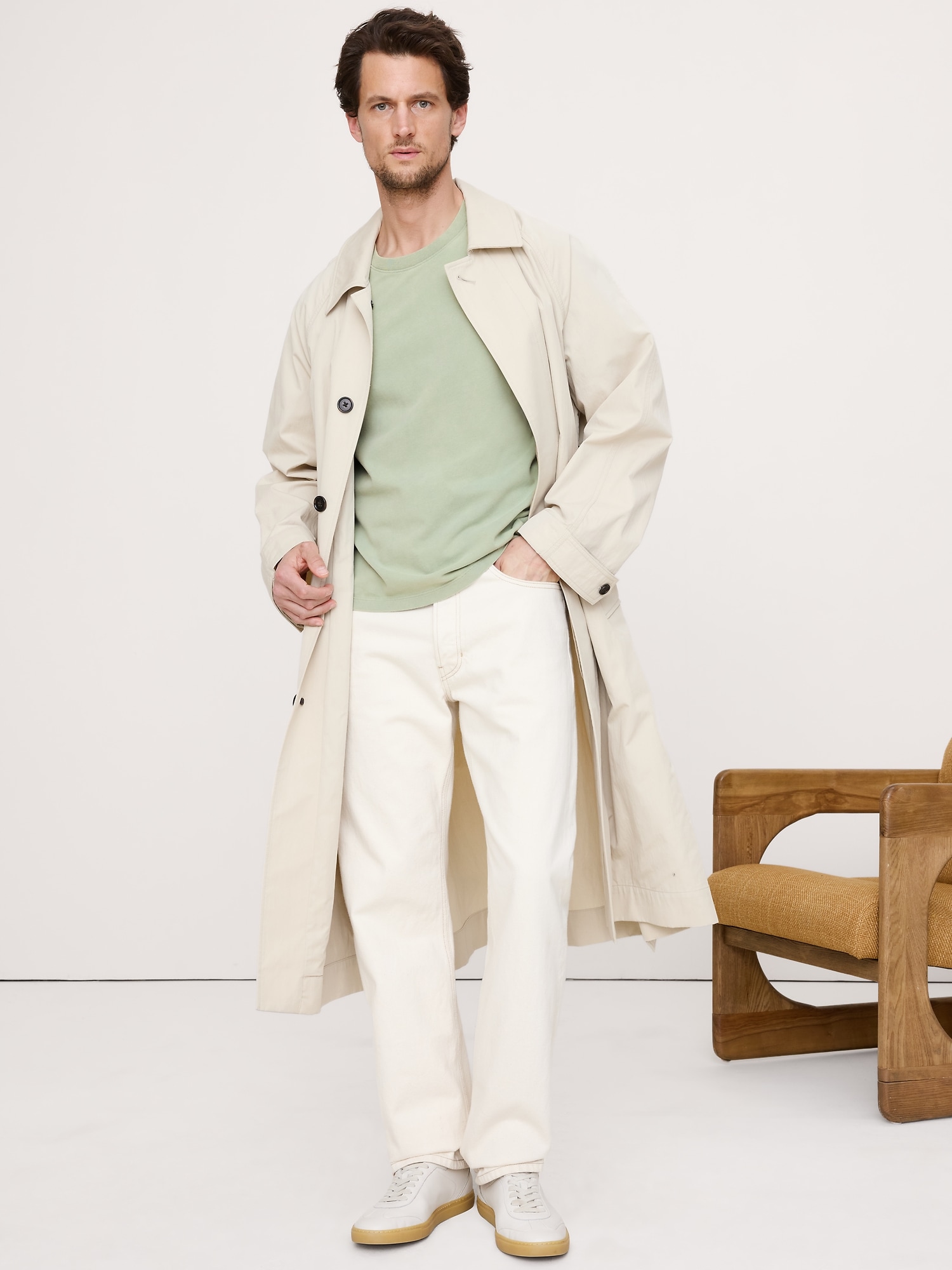 Image number 5 showing, Sueded Cotton Crew-Neck T-Shirt