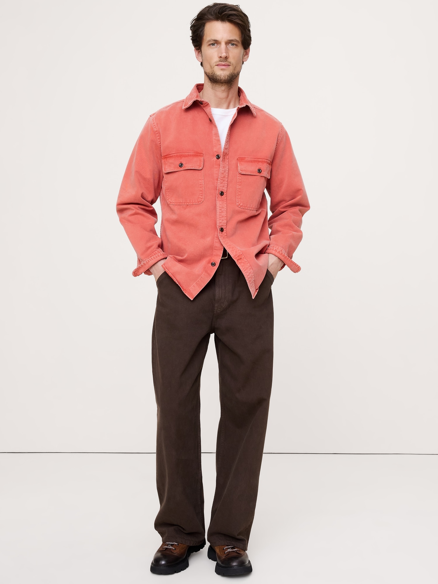 Image number 4 showing, Cotton Twill Shirt Jacket