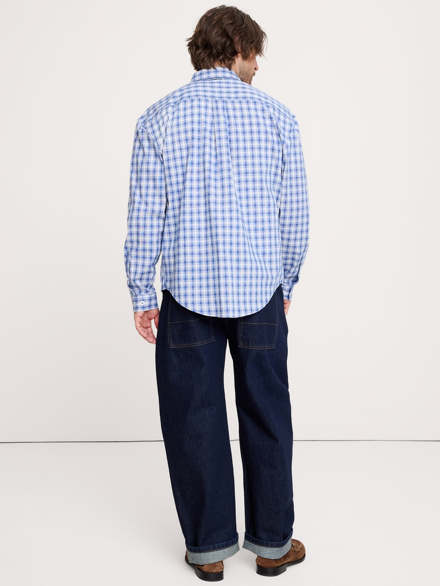 Image number 2 showing, Relaxed-Fit Washed Cotton Poplin Shirt