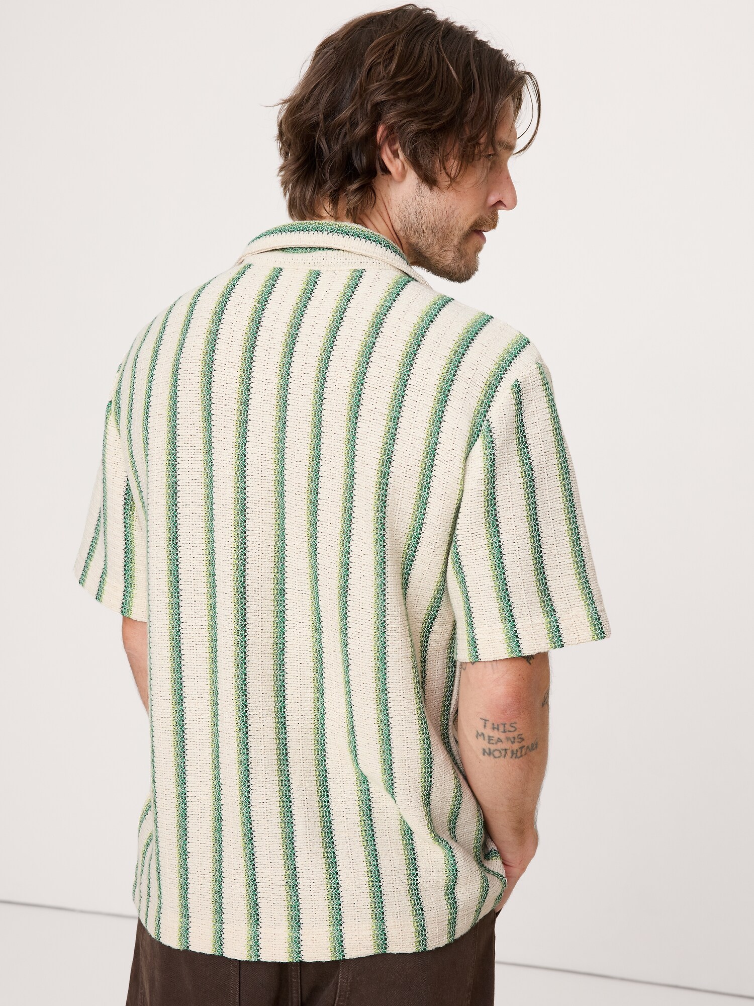 Image number 2 showing, Stripe Knit Resort Shirt