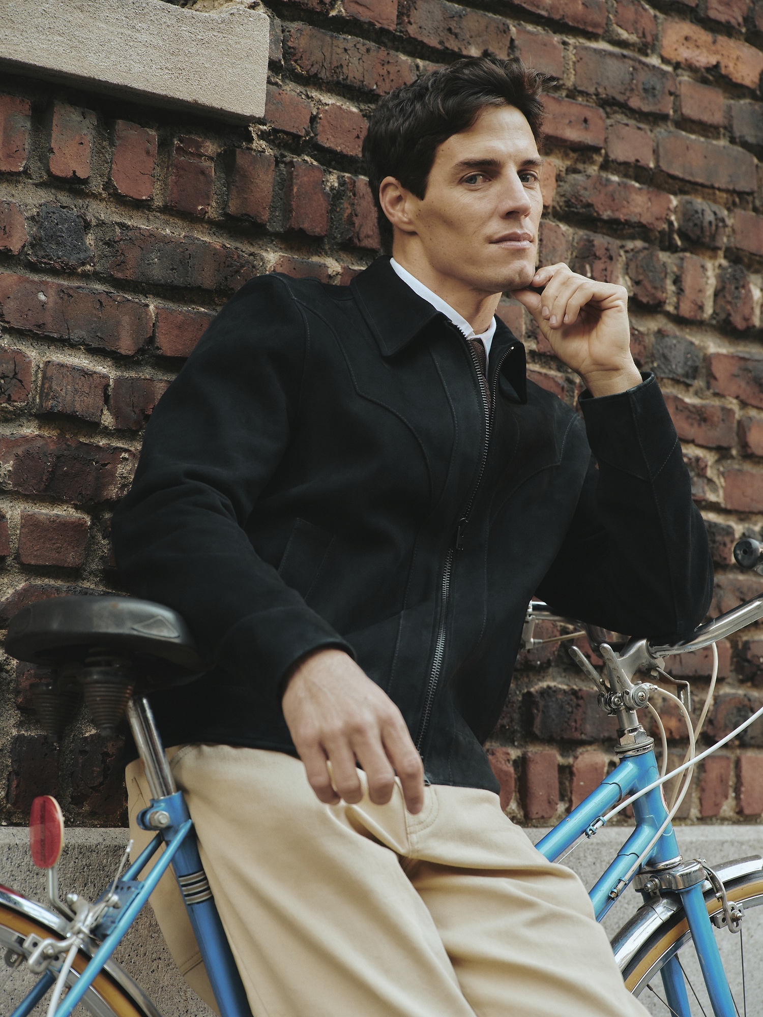 L'image numéro 7 présente Veste western en suède