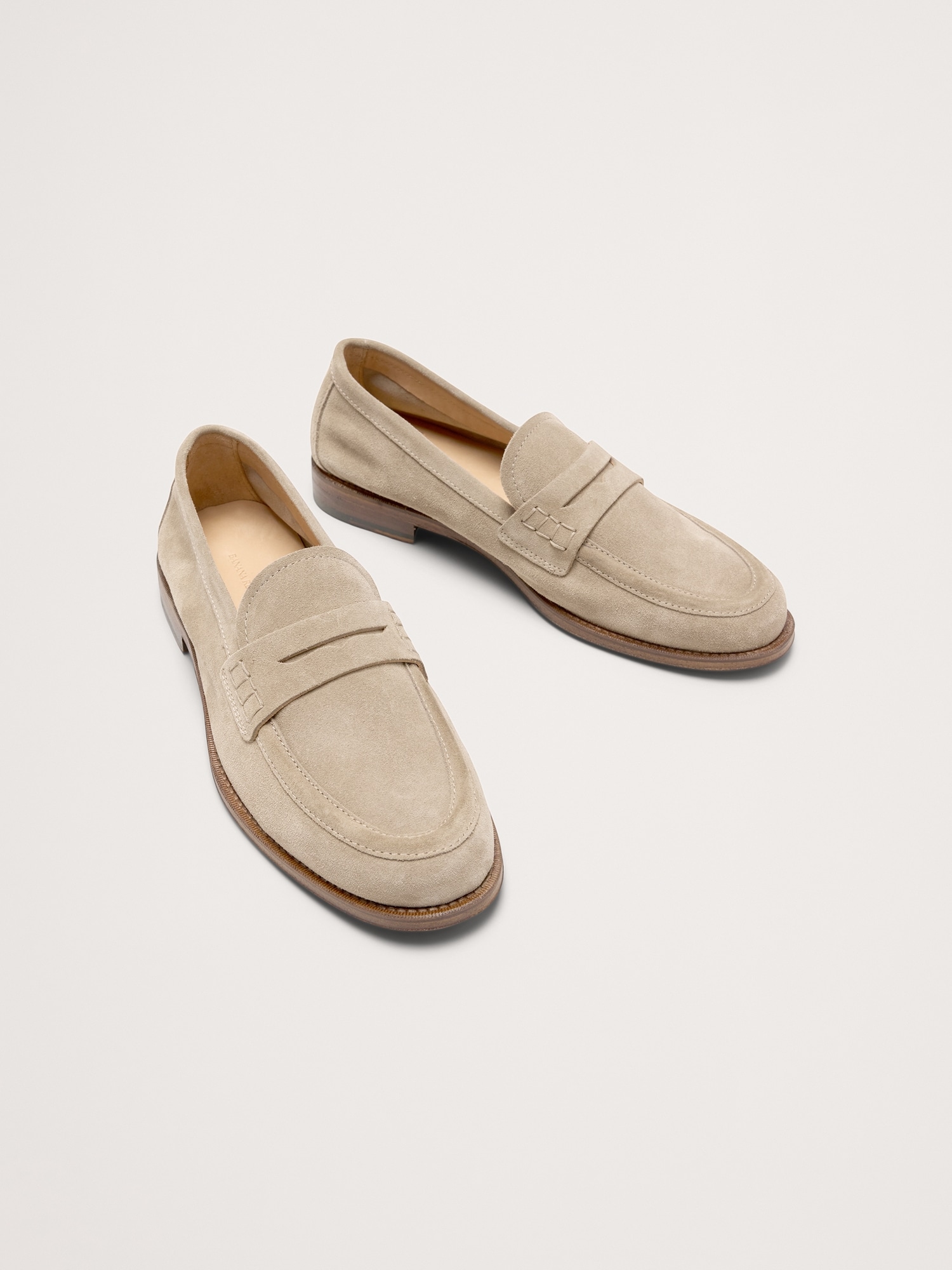 Italian Suede Penny Loafer
