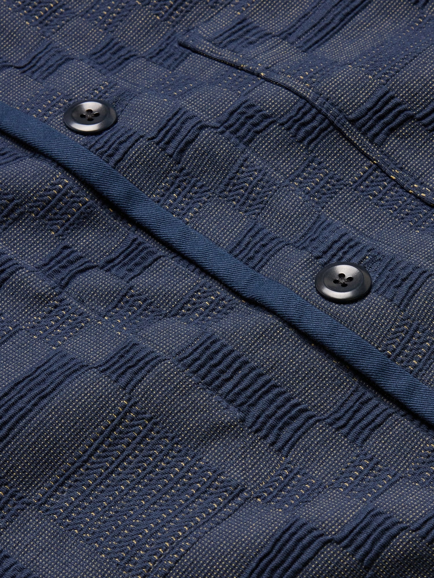 L'image numéro 6 présente Manteau de travail en jacquard