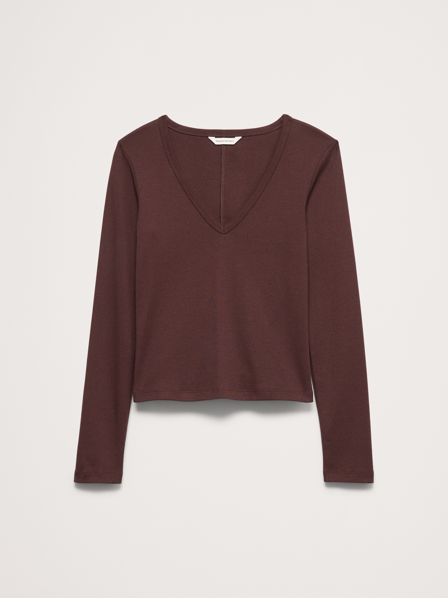 Image number 4 showing, Ultra-Fine Cotton V-Neck T-Shirt