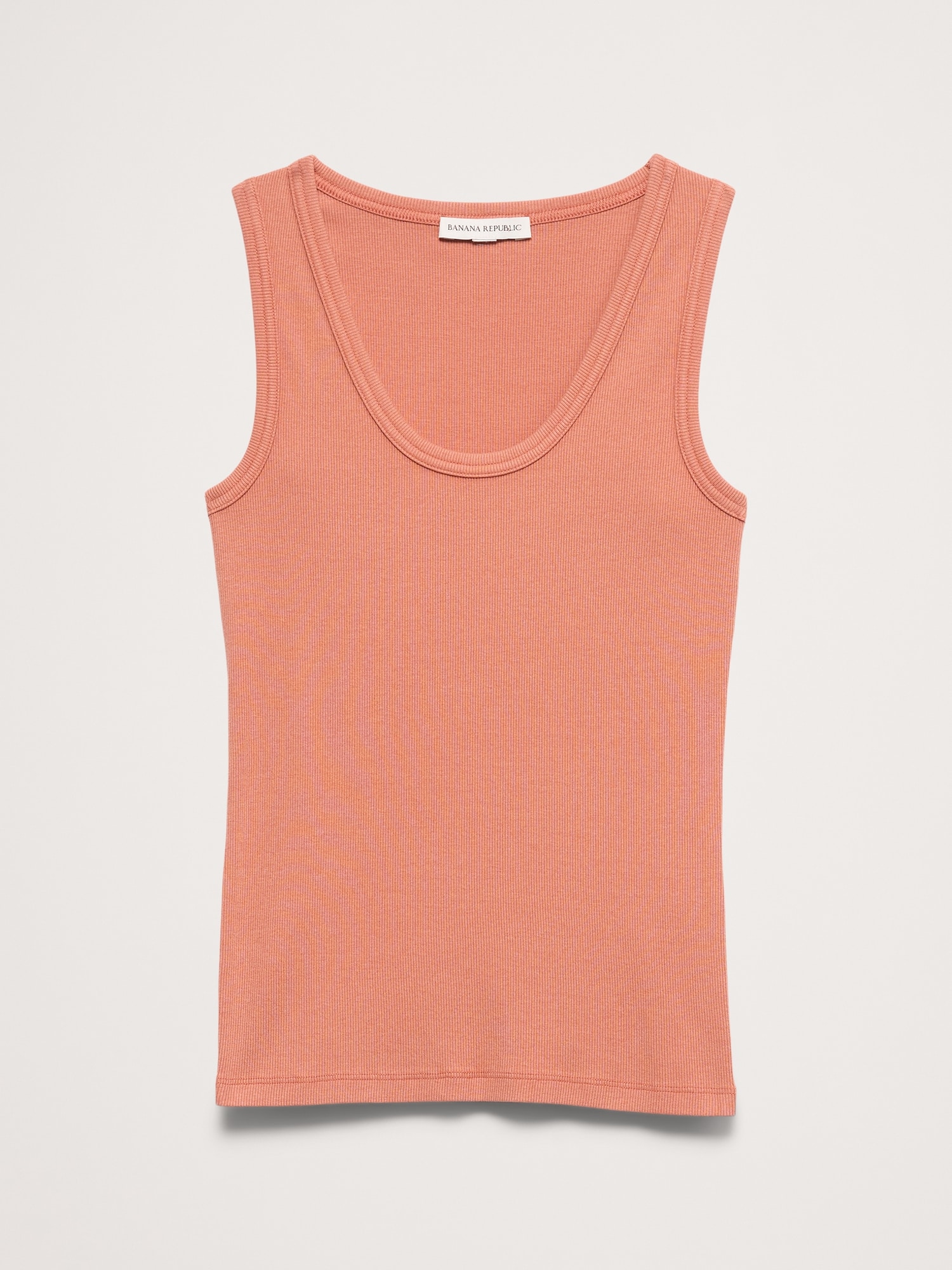 L'image numéro 6 présente Camisole à encolure dégagée en tricot côtelé