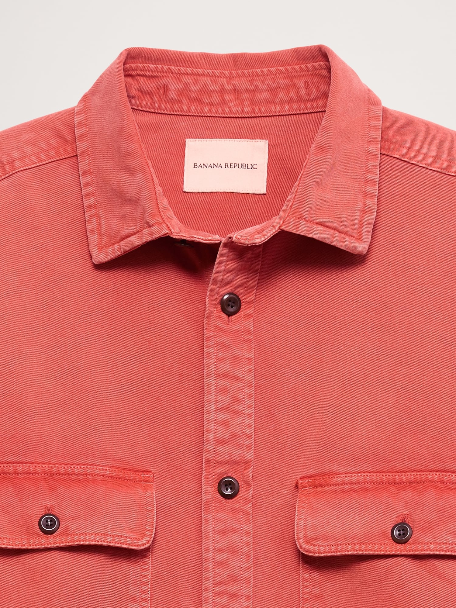 Cotton Twill Shirt Jacket