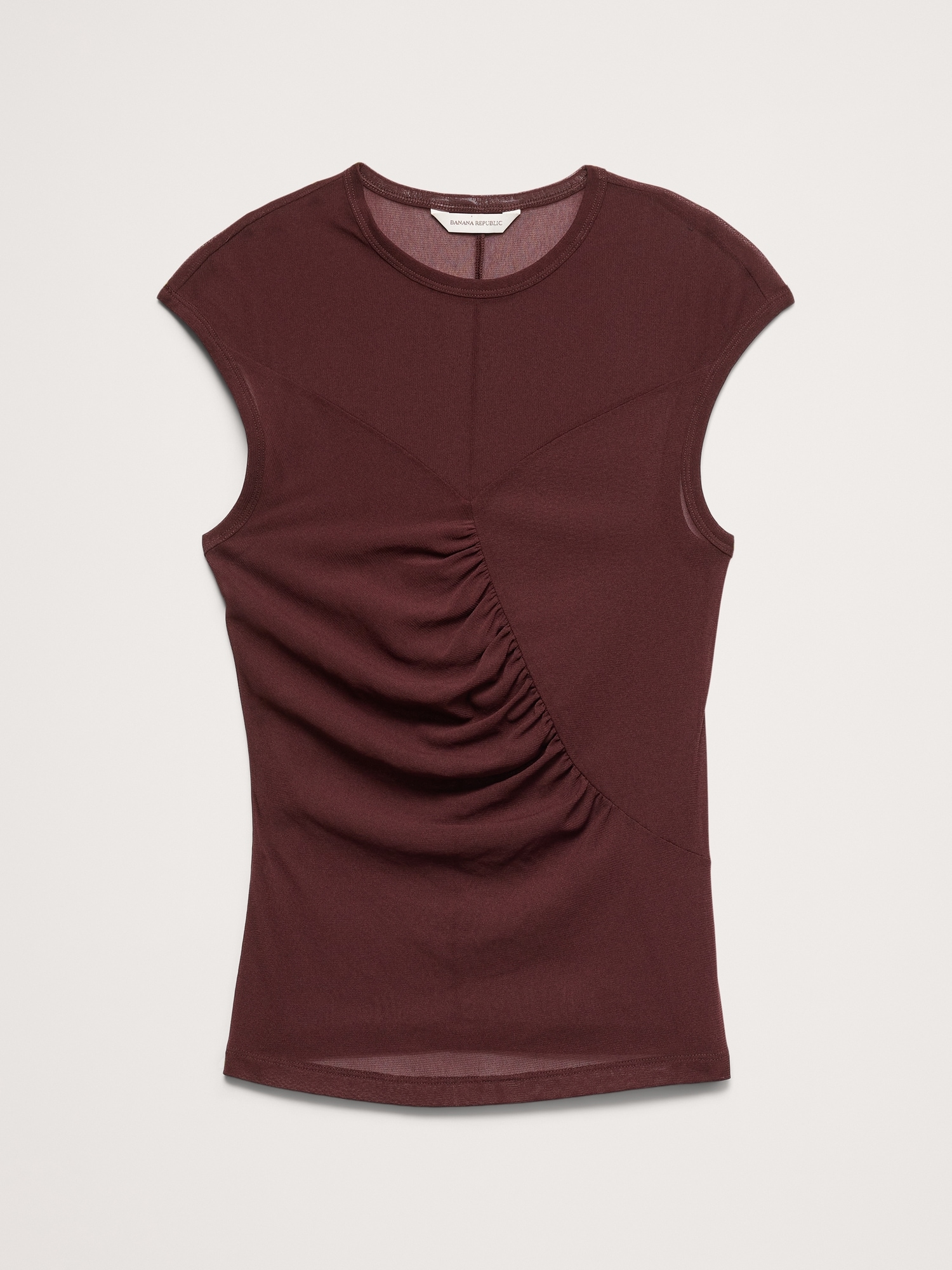 Image number 6 showing, Ruched Mesh Top