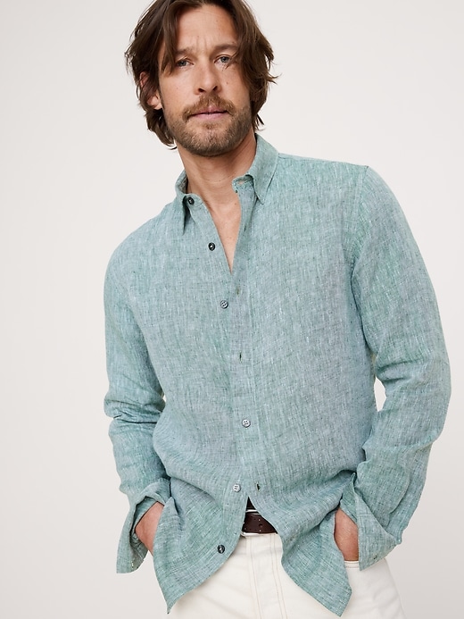 Slim-Fit Linen Shirt | Banana Republic