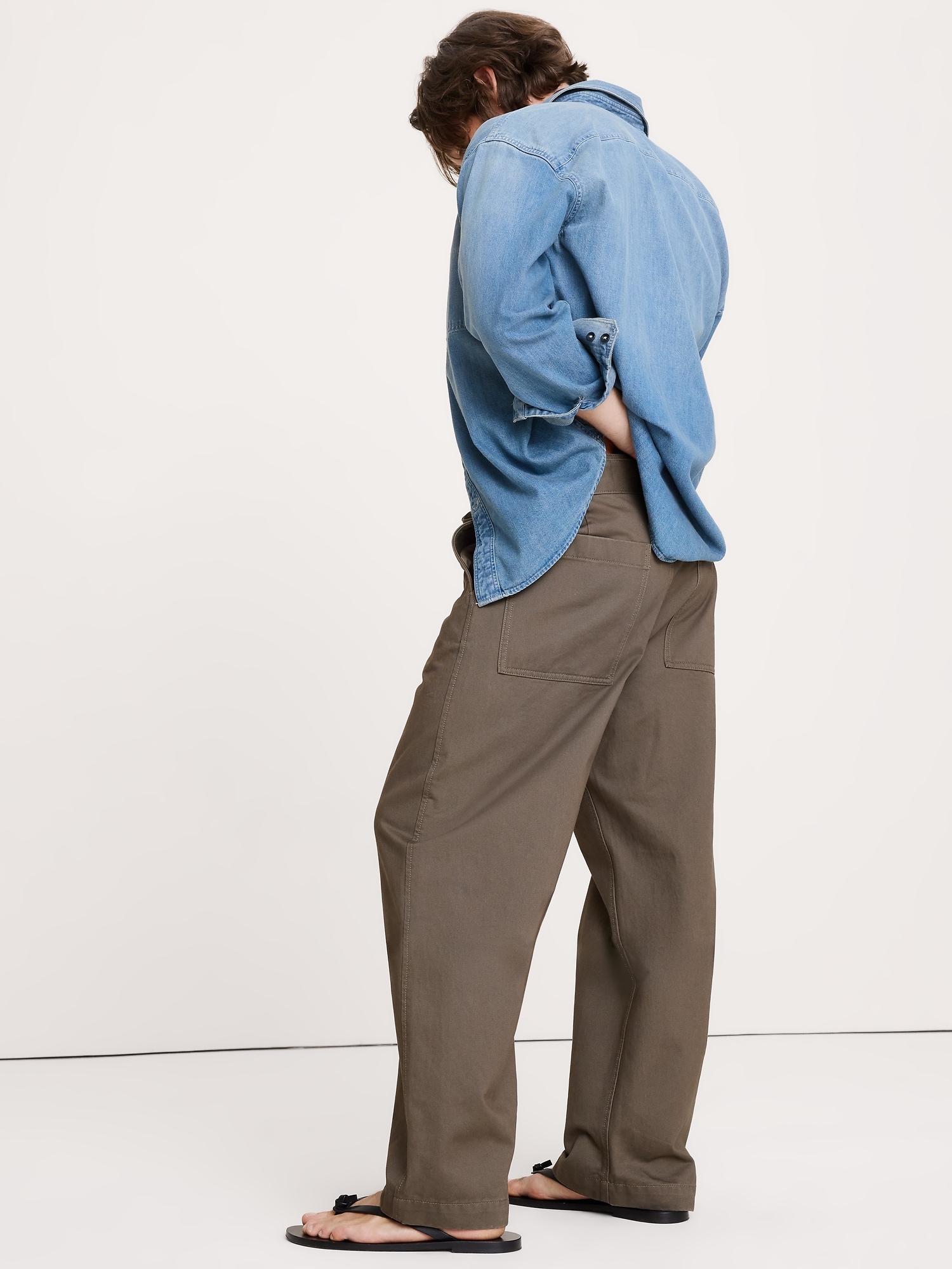 Image number 2 showing, Loose Belted Chino