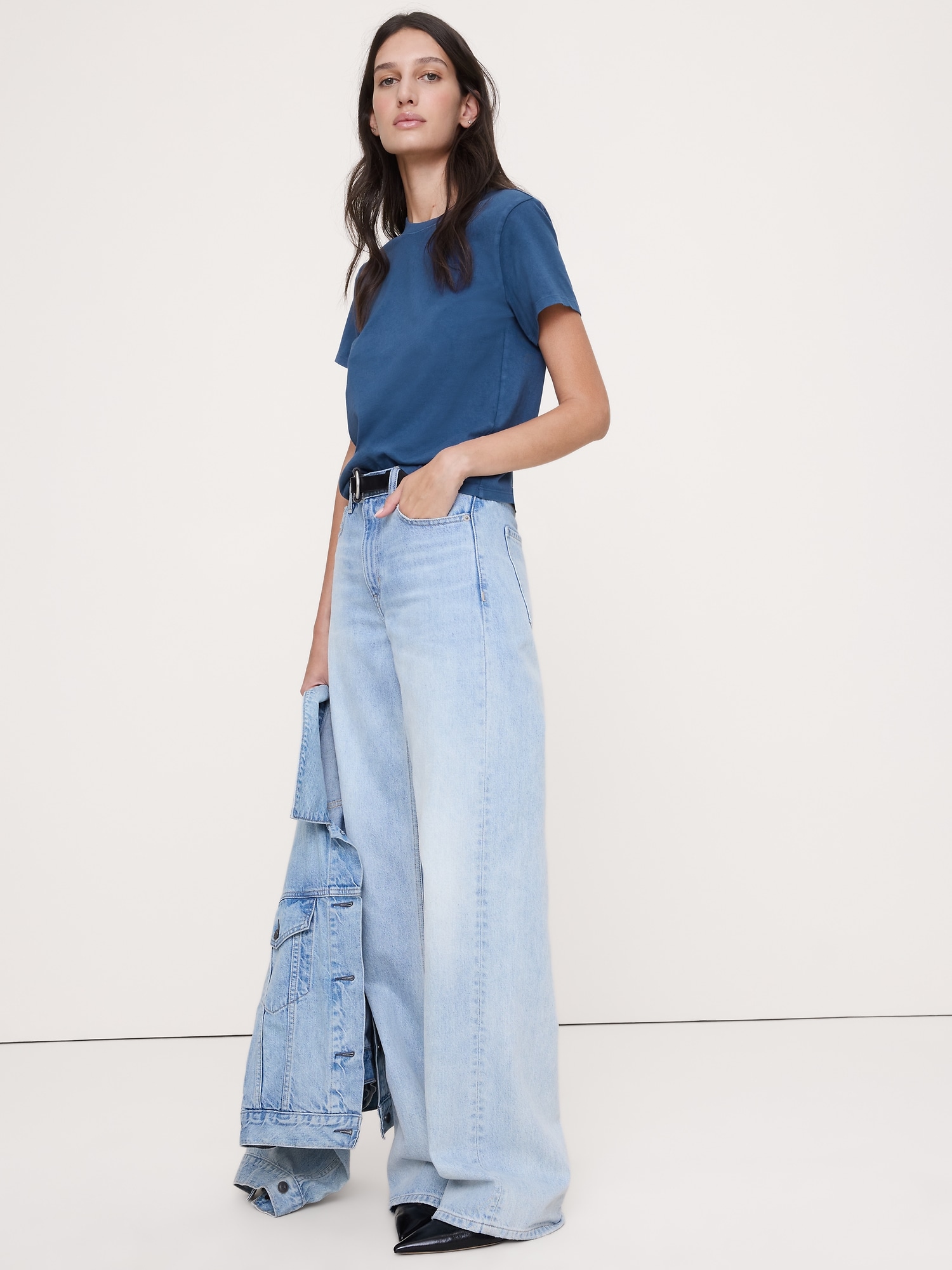 T-SHIRT RAS DU COU EN COTON RÉTRO