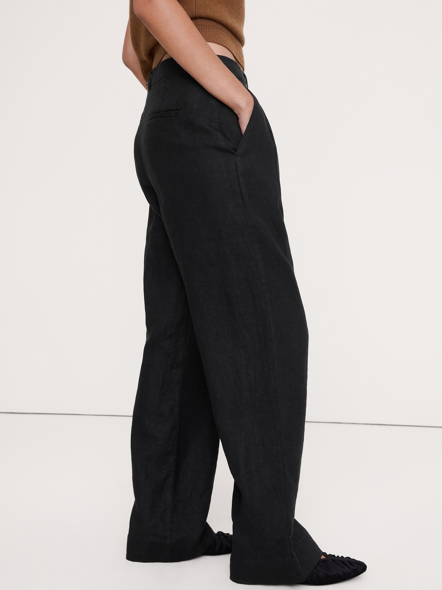 Image number 4 showing, The Soho Wide-Leg Pant in Linen
