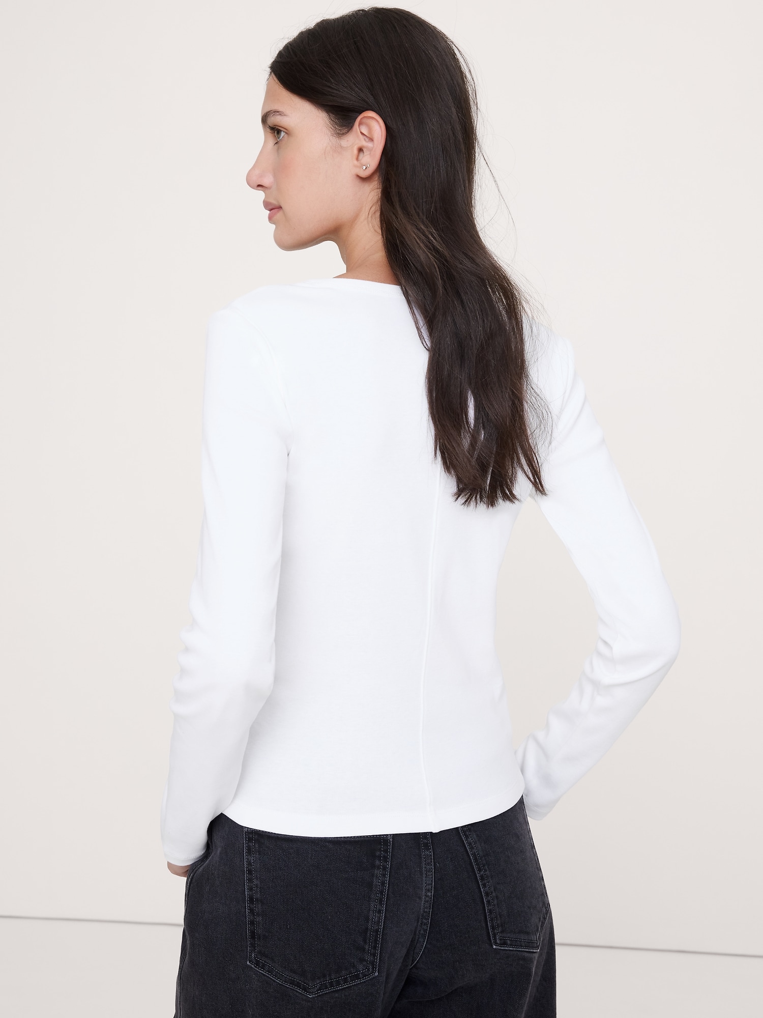 Image number 2 showing, Ultra-Fine Cotton V-Neck T-Shirt