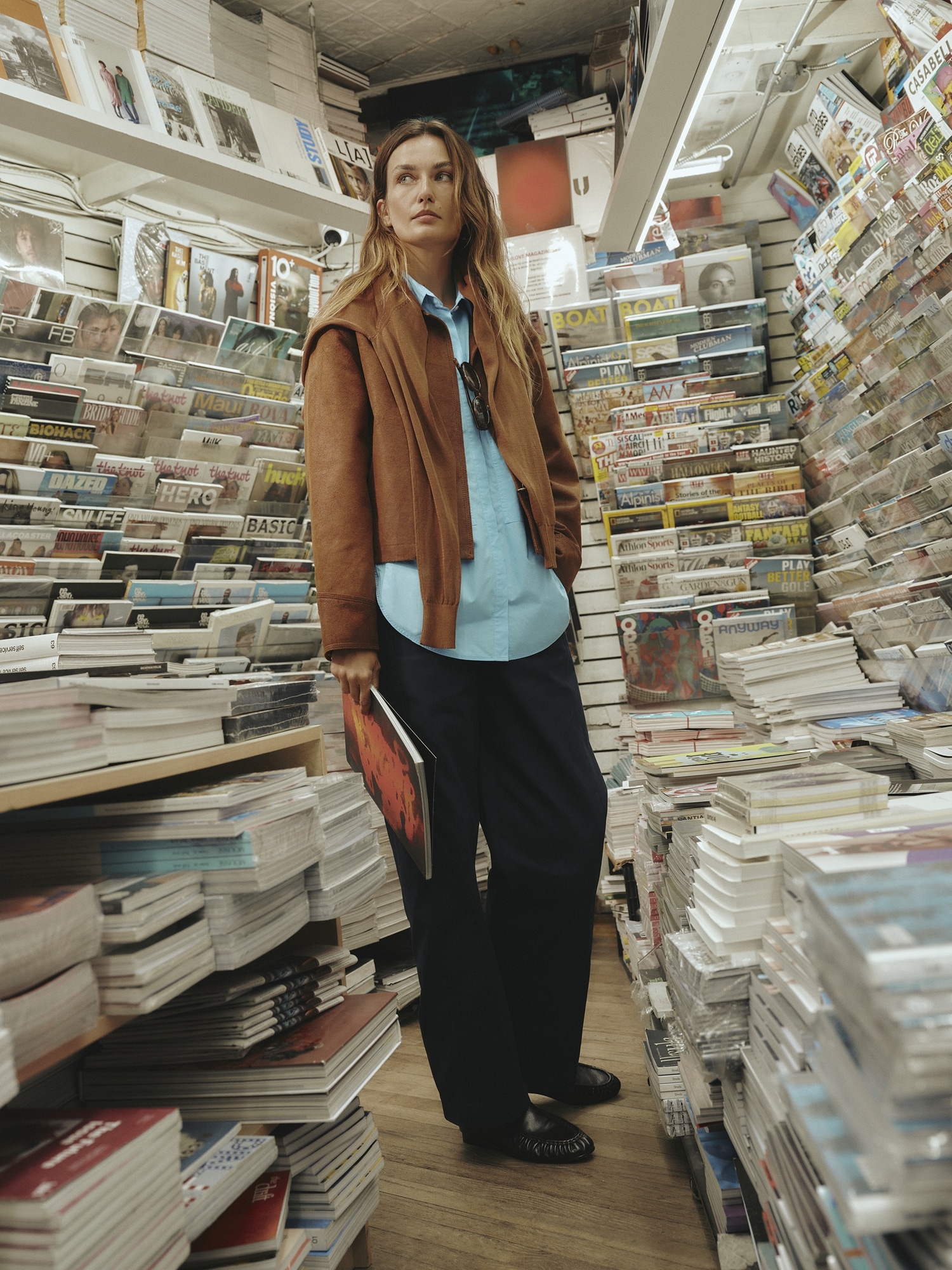 L'image numéro 8 présente Veste en suède texturé