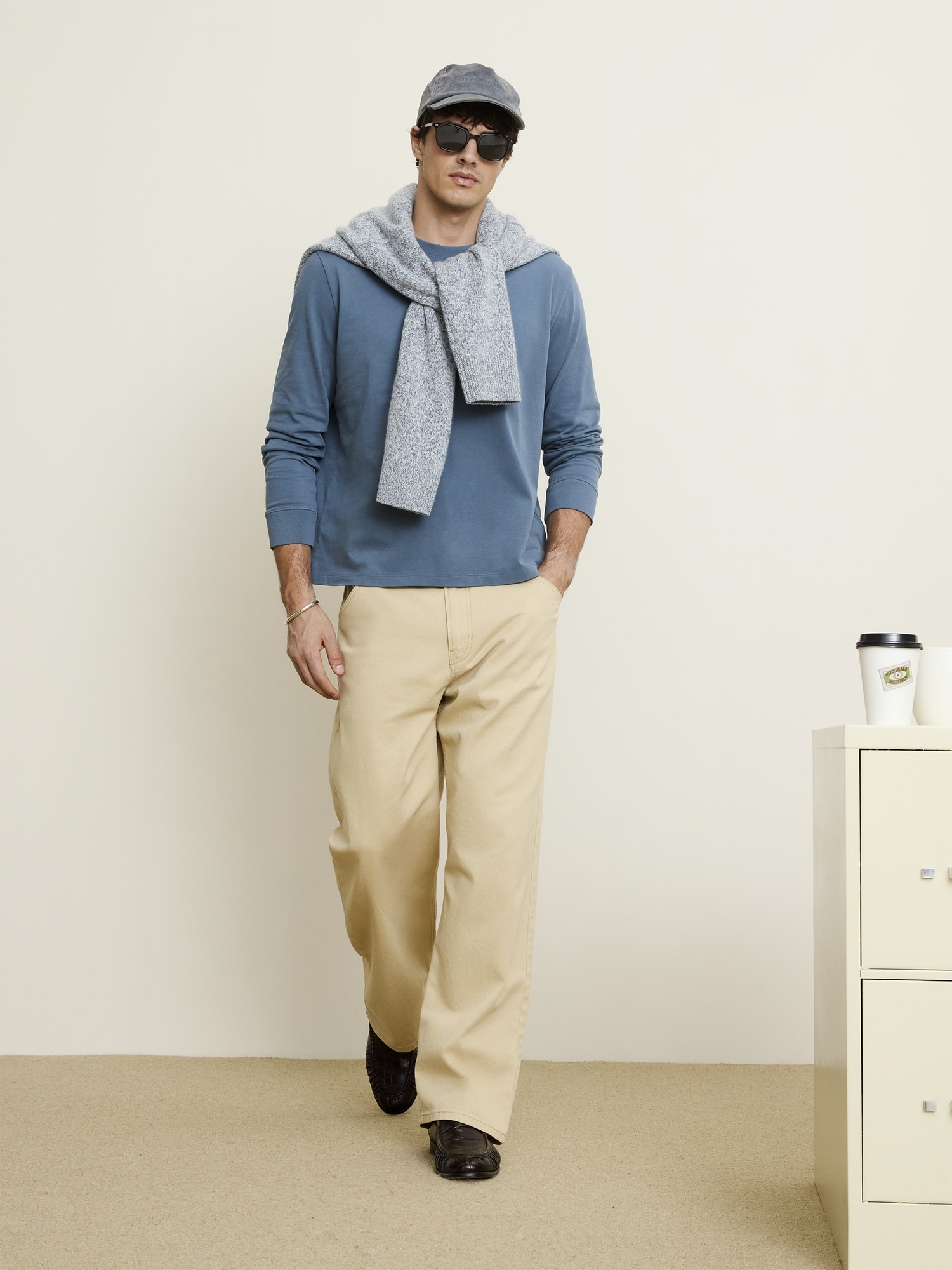 Image number 2 showing, Sun-Washed Cotton Long-Sleeve T-Shirt