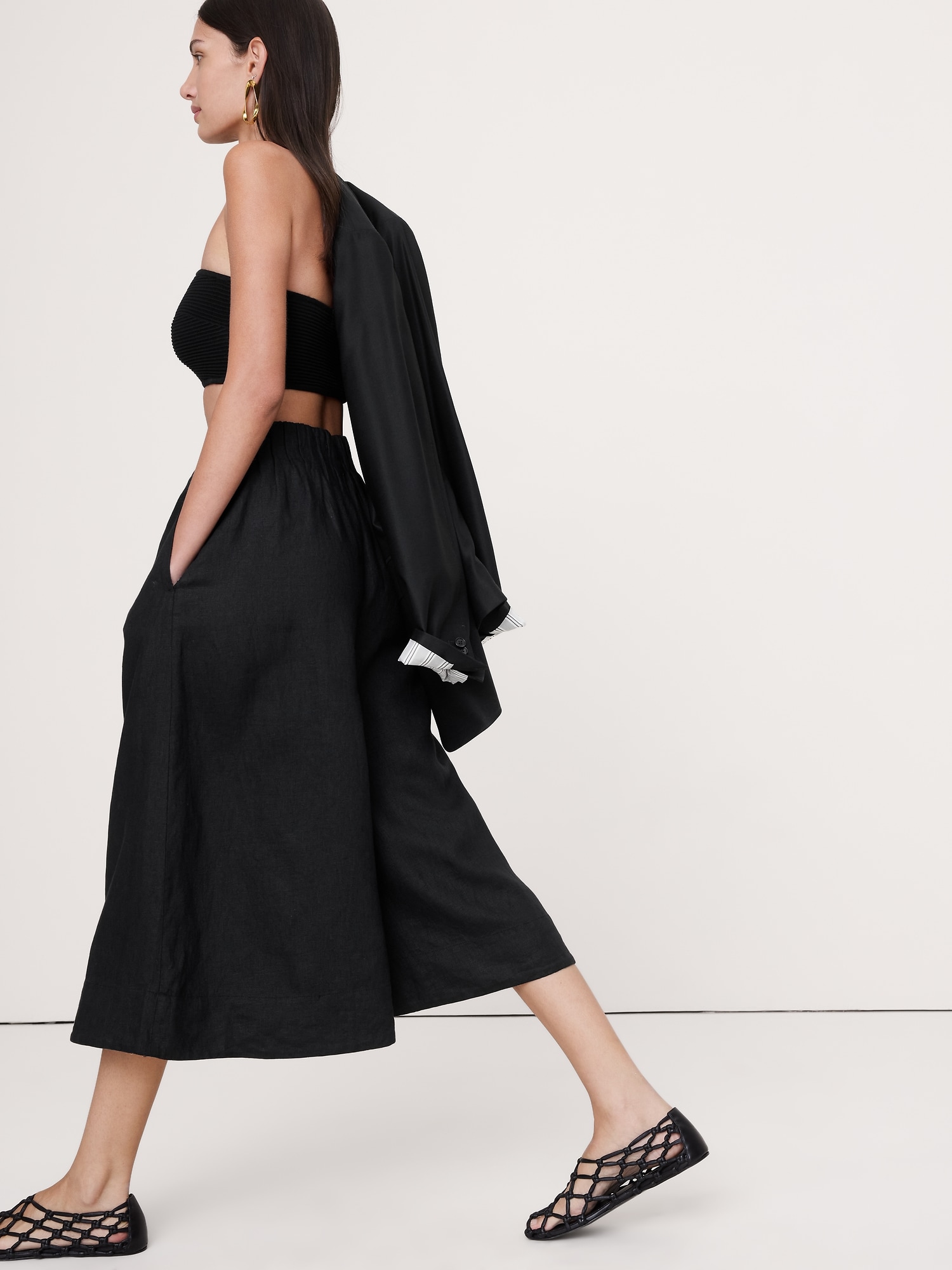 Image number 6 showing, Linen Culotte