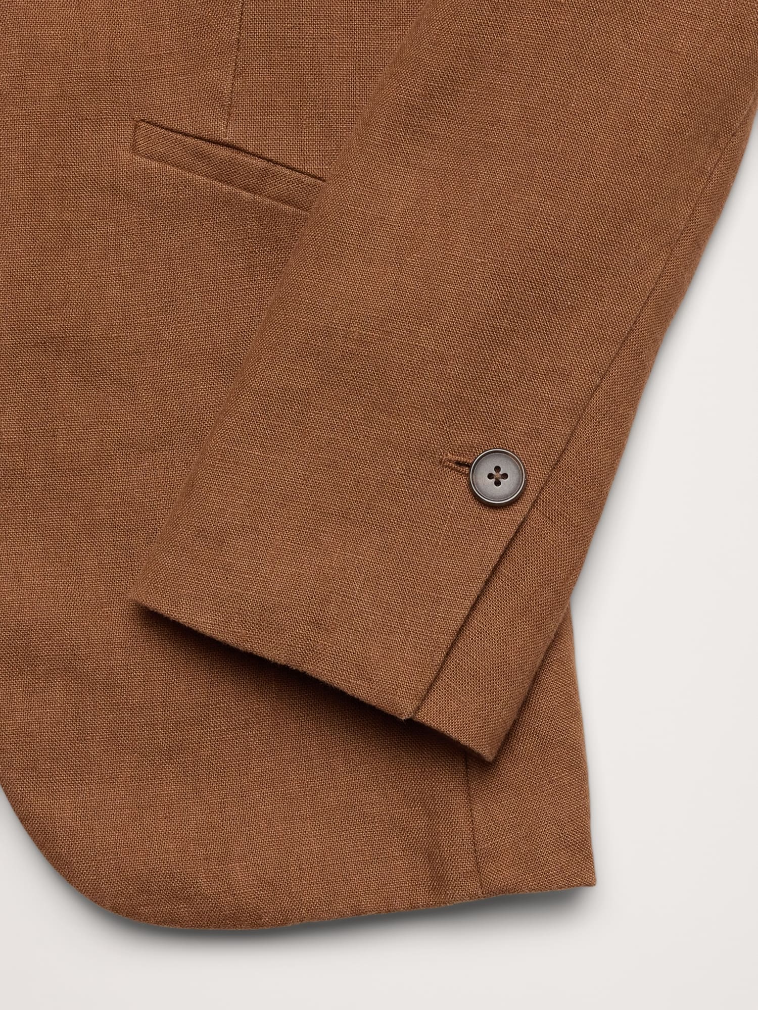 L'image numéro 7 présente Blazer ajusté en lin