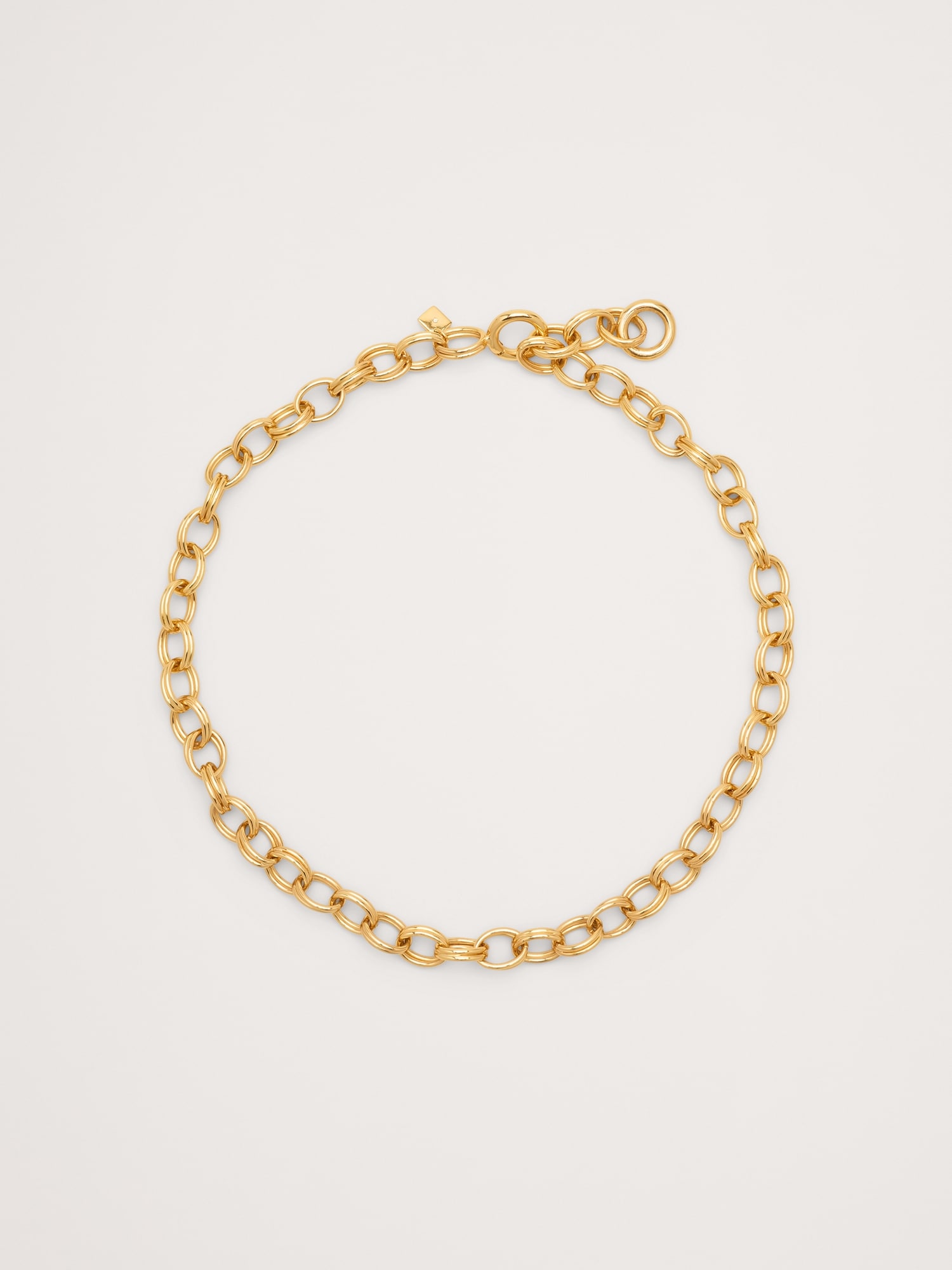 Double Oval Link Chain Necklace