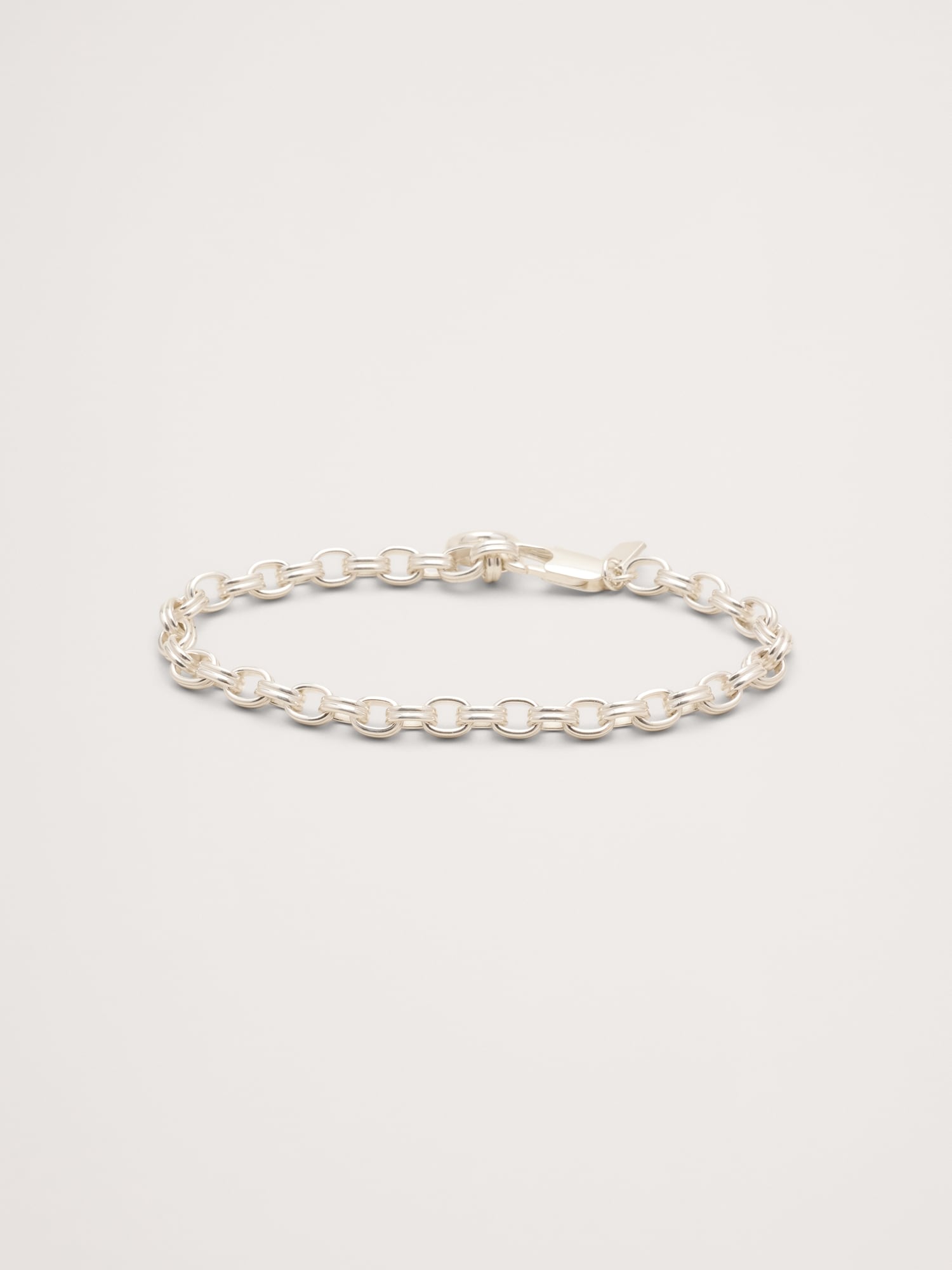 BRACELET À PETITS MAILLONS OVALES DOUBLES