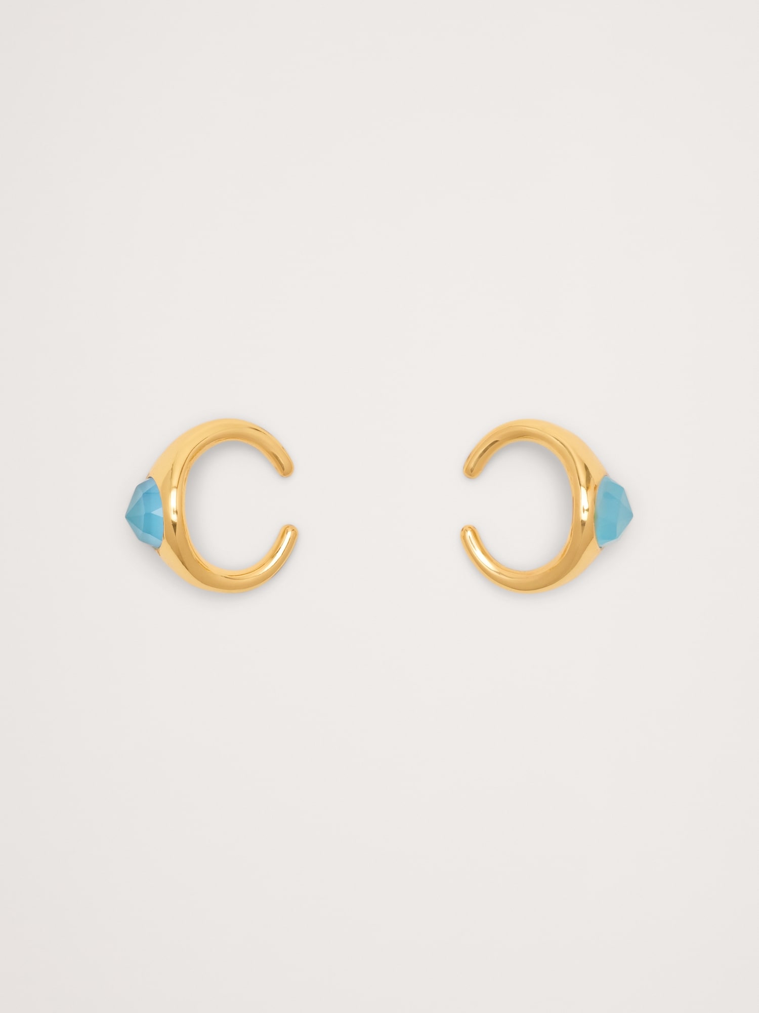 Blue Chalcedony Ear Cuff