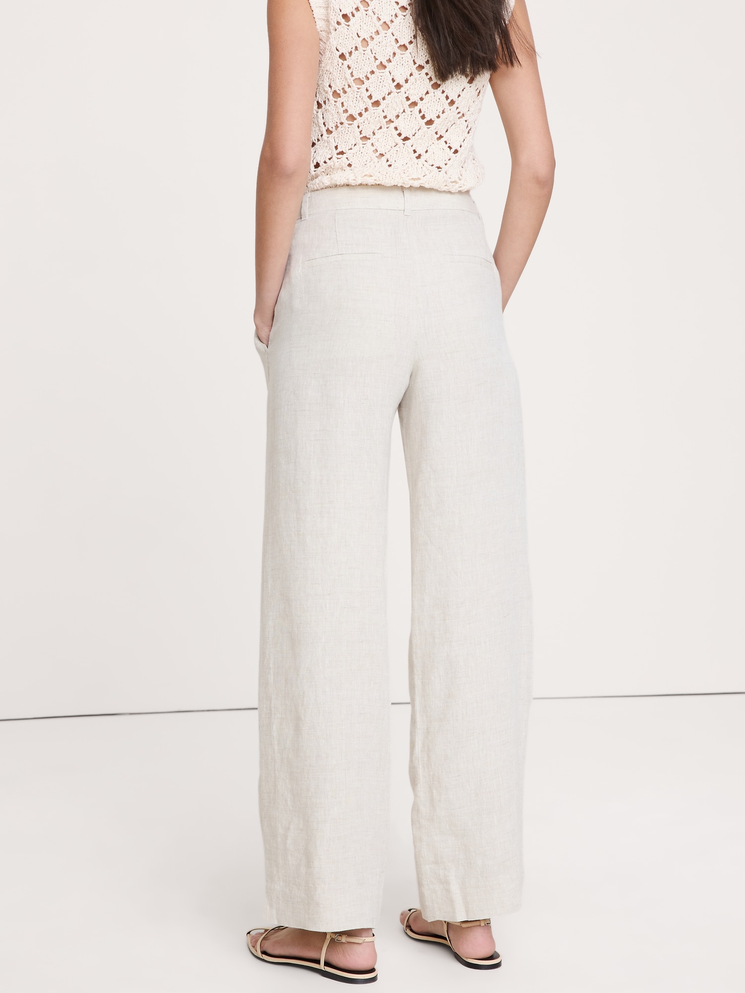 Image number 3 showing, The Soho Wide-Leg Pant in Linen