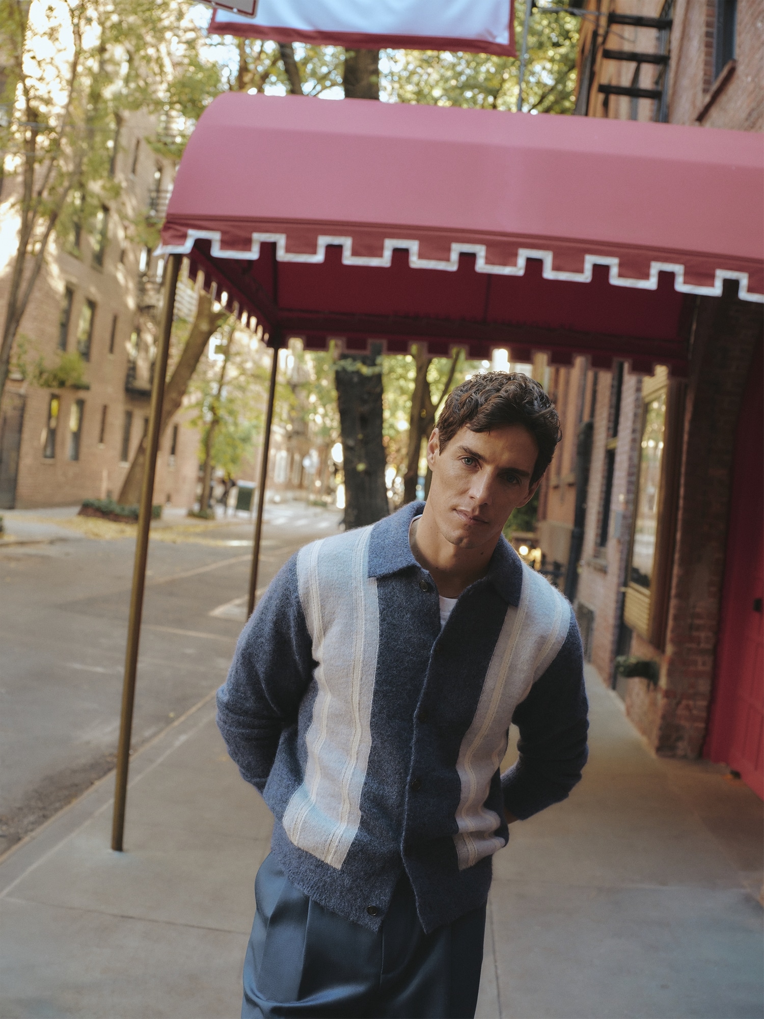 Image number 5 showing, Italian Alpaca-Blend Polo Cardigan