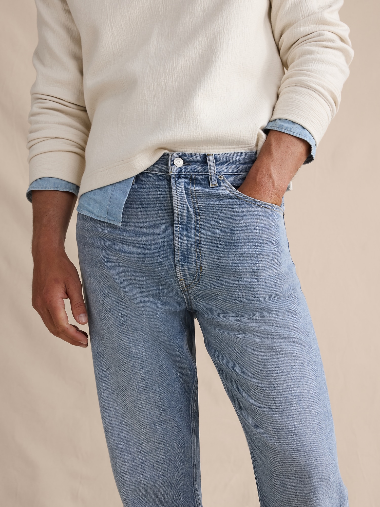Image number 8 showing, Relaxed-Straight Lightweight Jean