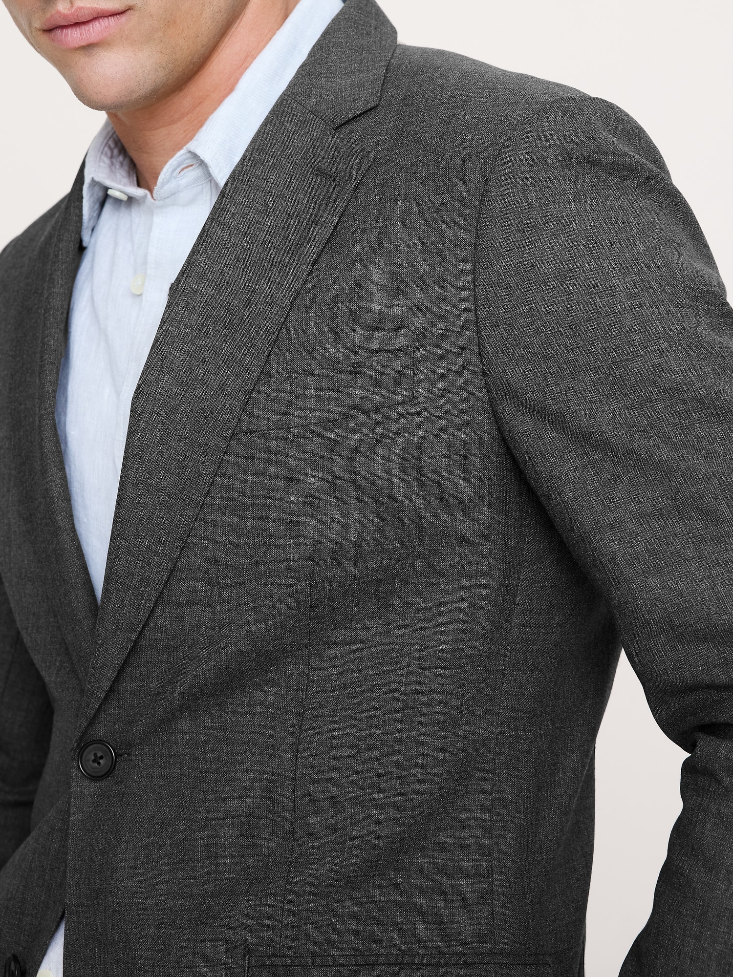 VESTE DE COMPLET EN TISSU ITALIEN EXCLUSIF RUSTICO