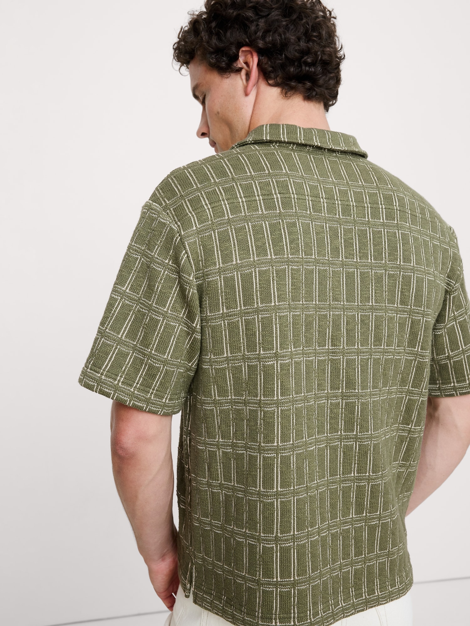 Image number 2 showing, Relaxed-Fit Jacquard Resort Shirt