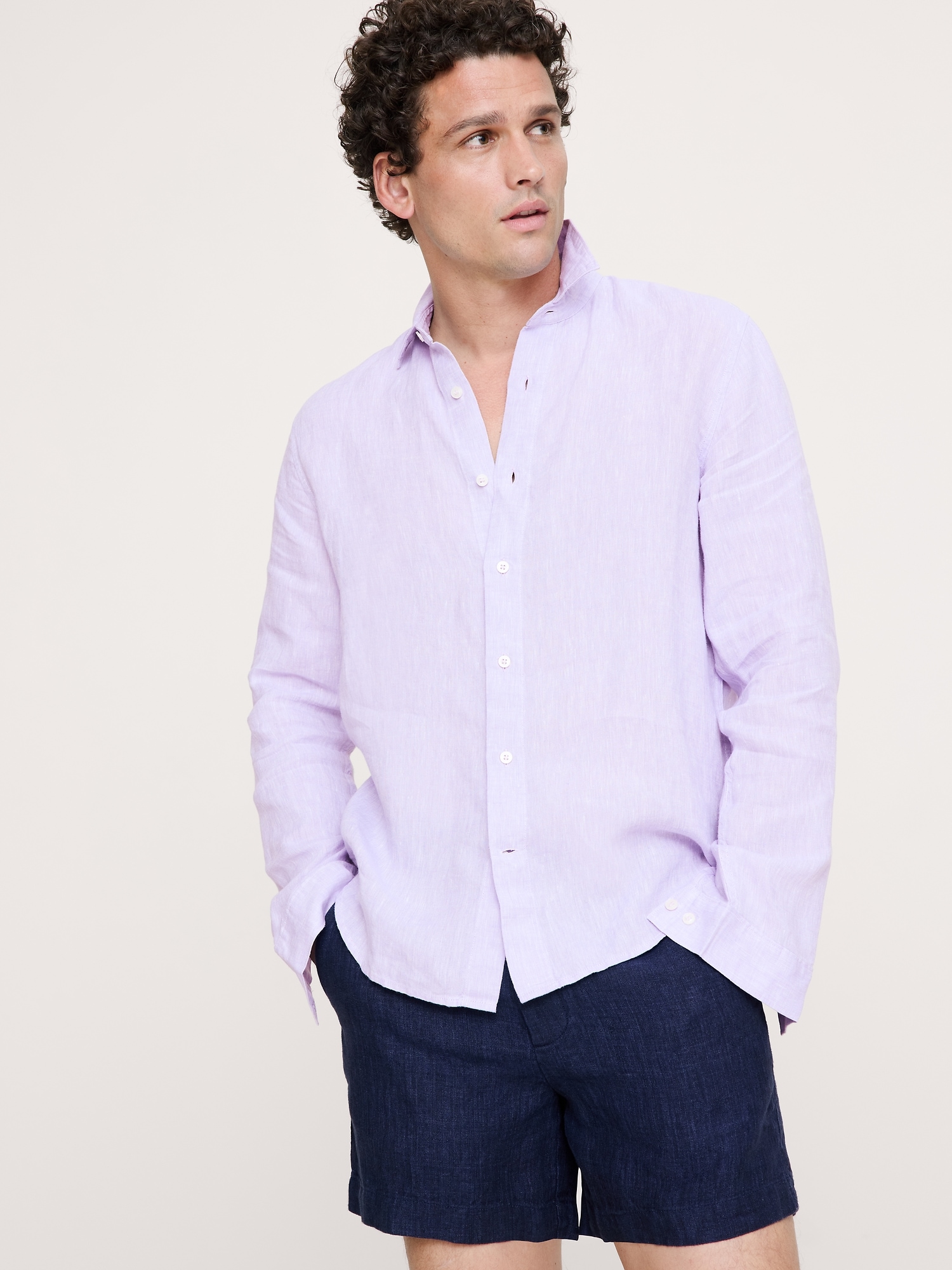Standard-Fit Linen Shirt