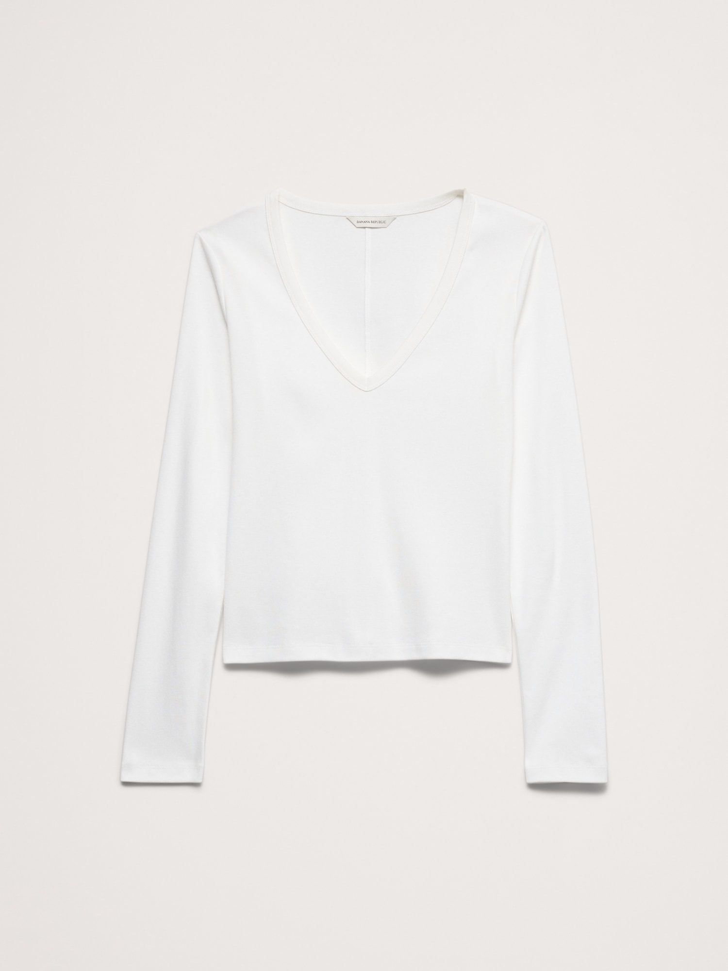 Image number 4 showing, Ultra-Fine Cotton V-Neck T-Shirt