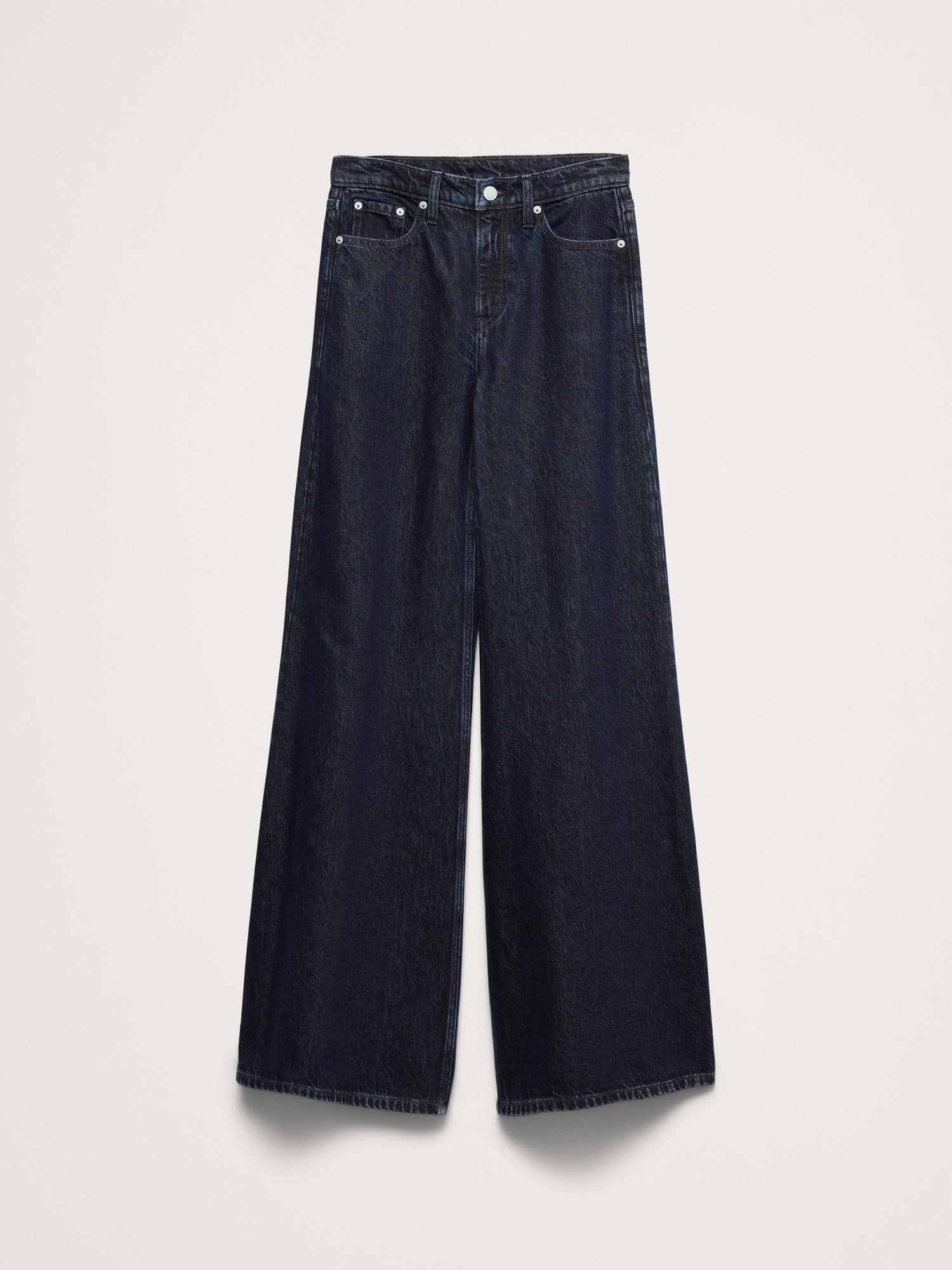 L'image numéro 5 présente Jean palazzo léger à jambe large à taille haute