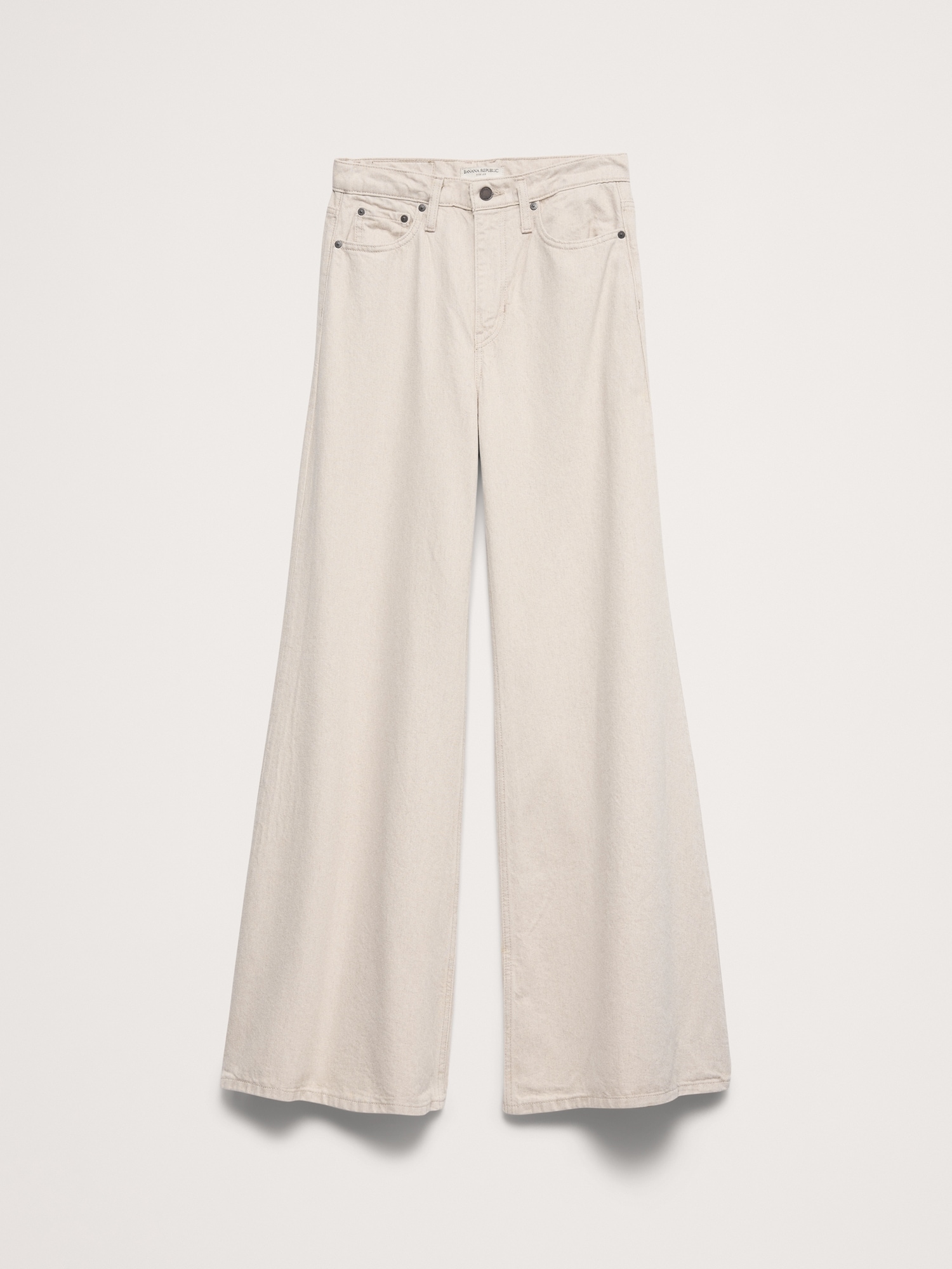 L'image numéro 5 présente Jean palazzo léger à jambe large à taille haute