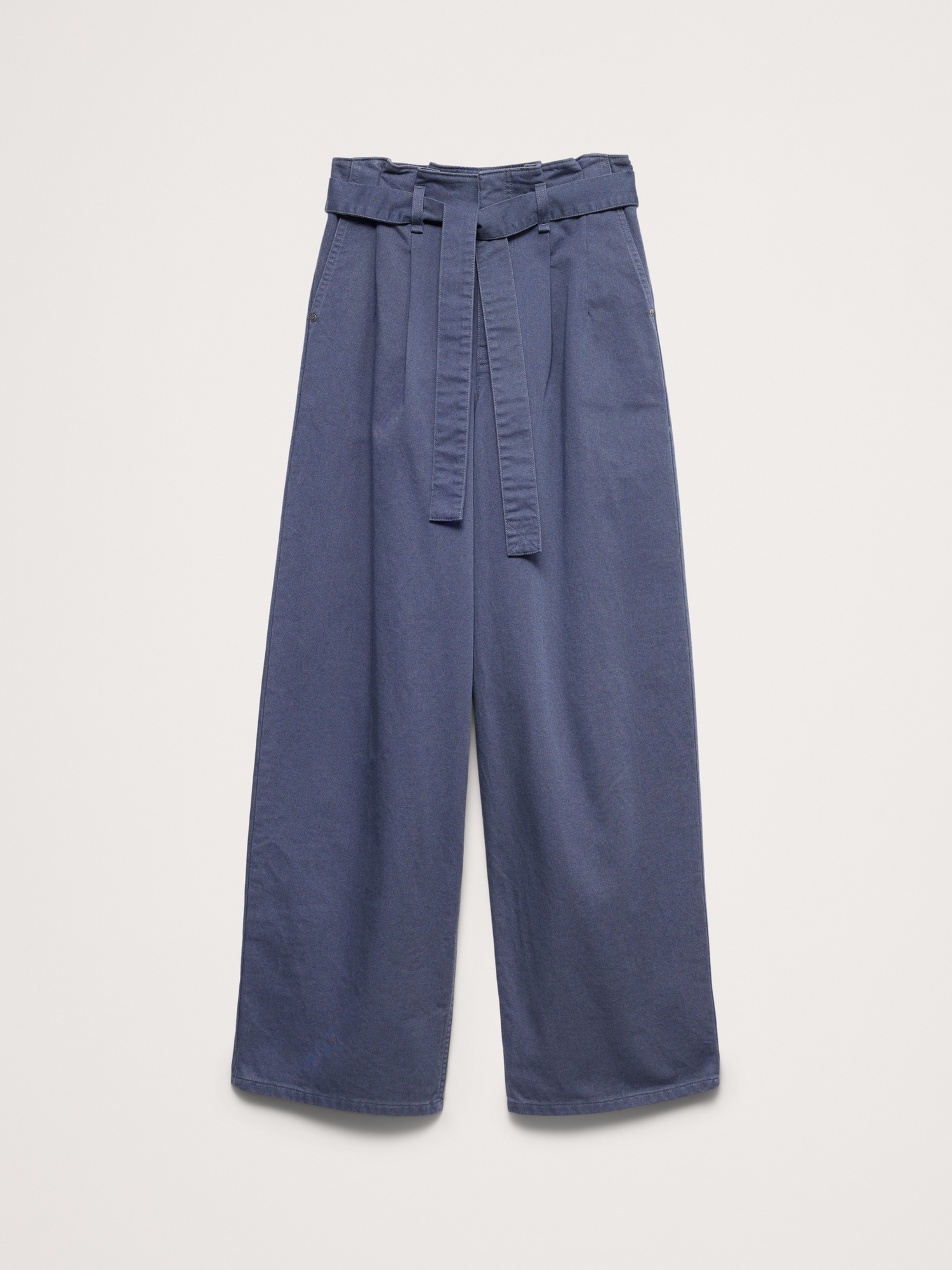 Image number 5 showing, High-Rise Straight-Leg Paperbag Pant