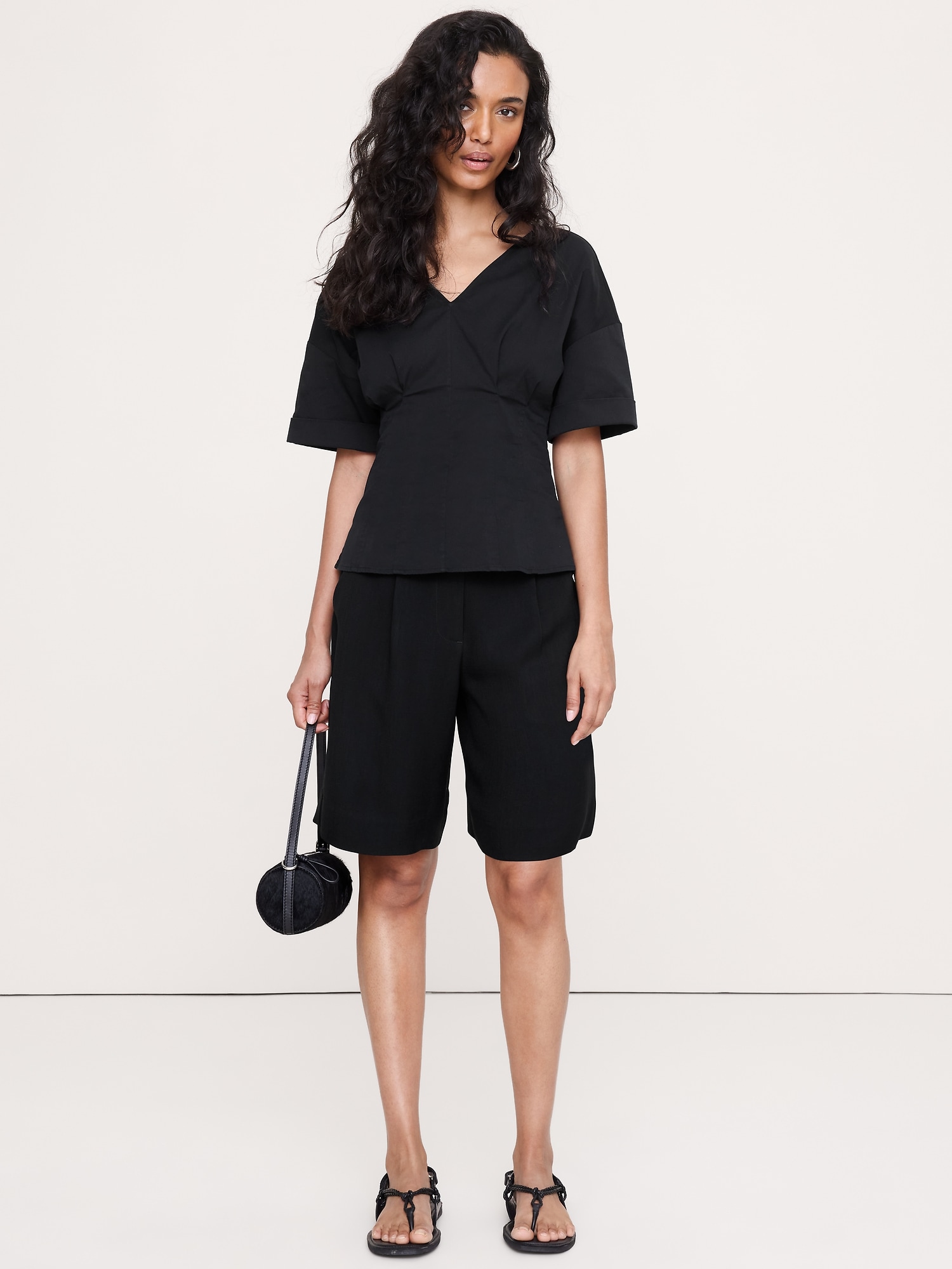 Soft Cotton Fitted Waist Top