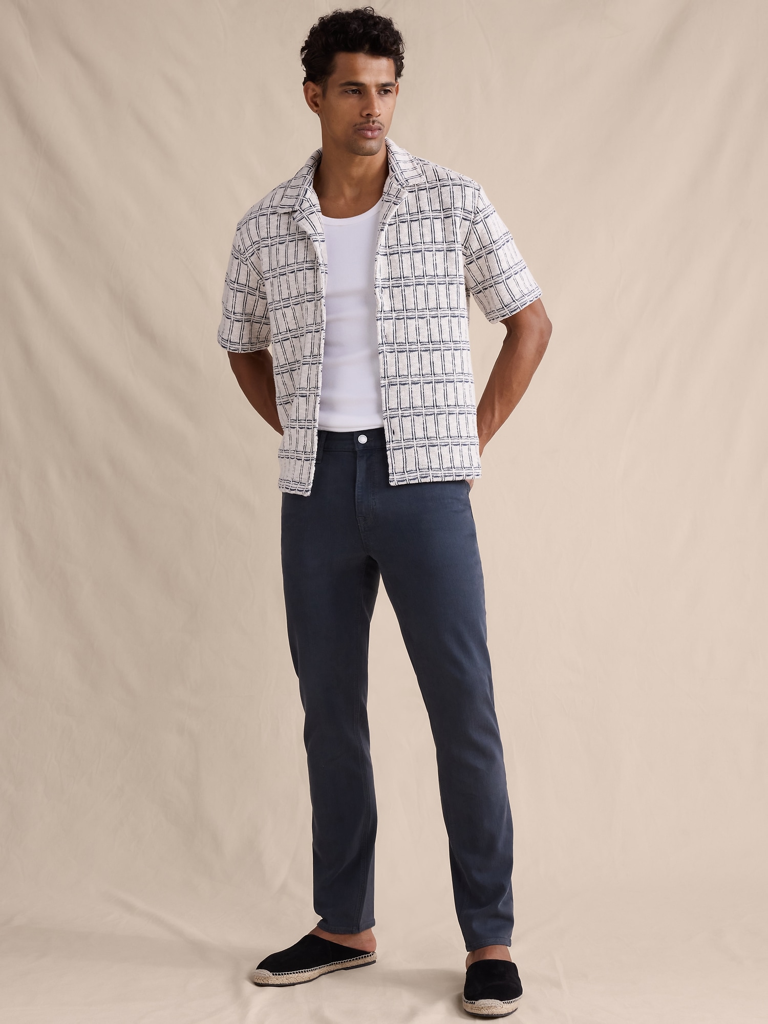 JEAN VOYAGEUR LUXUEUX À COUPE ÉTROITE