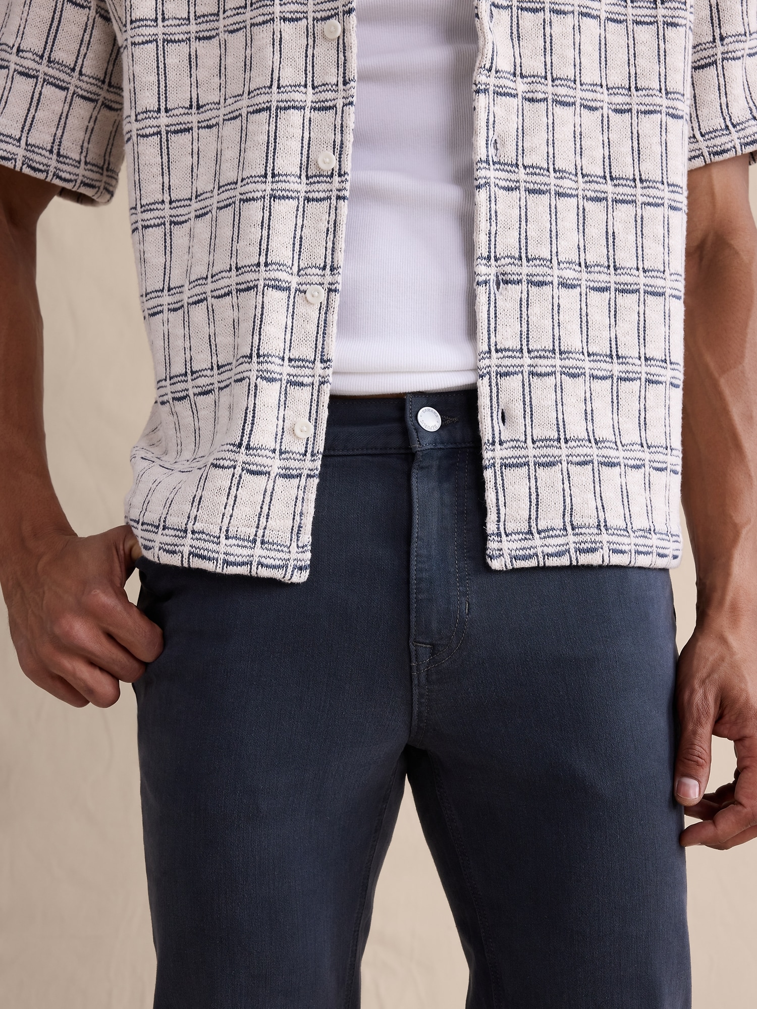 L'image numéro 4 présente Jean Voyageur luxueux à coupe étroite