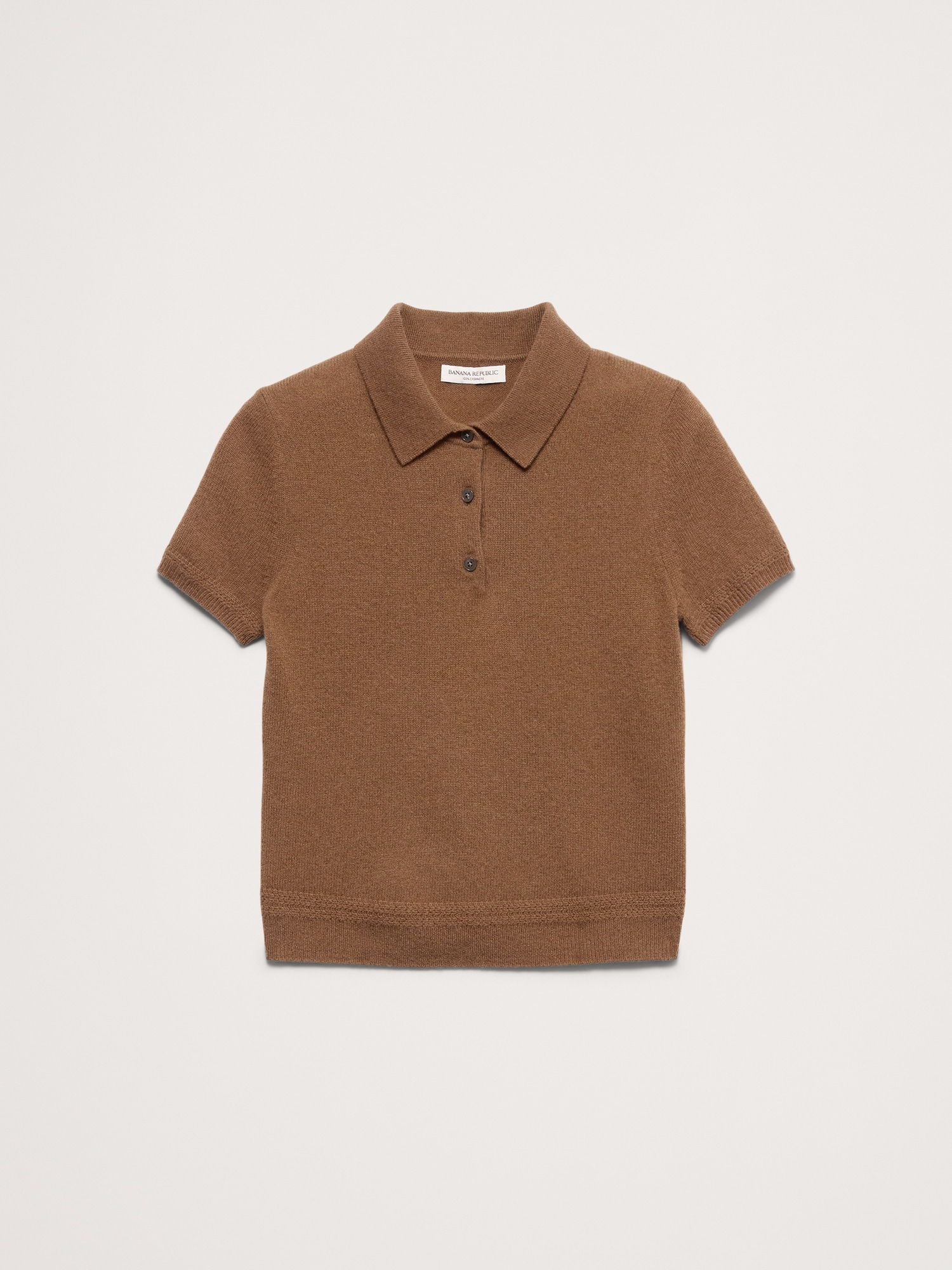 Image number 3 showing, Lightweight Cashmere Short-Sleeve Sweater Polo