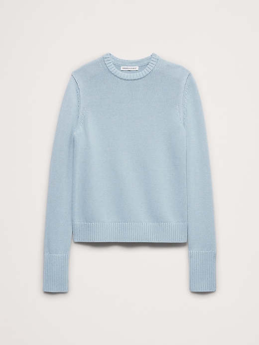 【新品】COTTON SILK L/S CREW NECK Larkspur Cotton-Silk Crew-Neck Sweater | Banana Republic