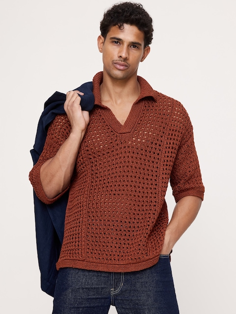 POLO EN COTON CROCHETÉ